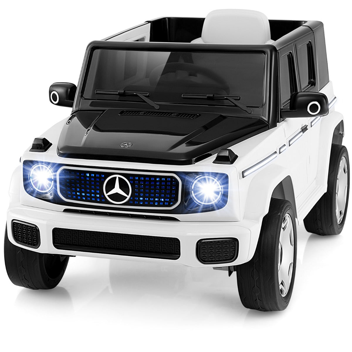 LIVSK Elektrische Kinderauto Mercedes-Benz 12V - Afstandsbediening - LED Verlichting - Veiligheidsgordel - Voor 36-96 maanden -