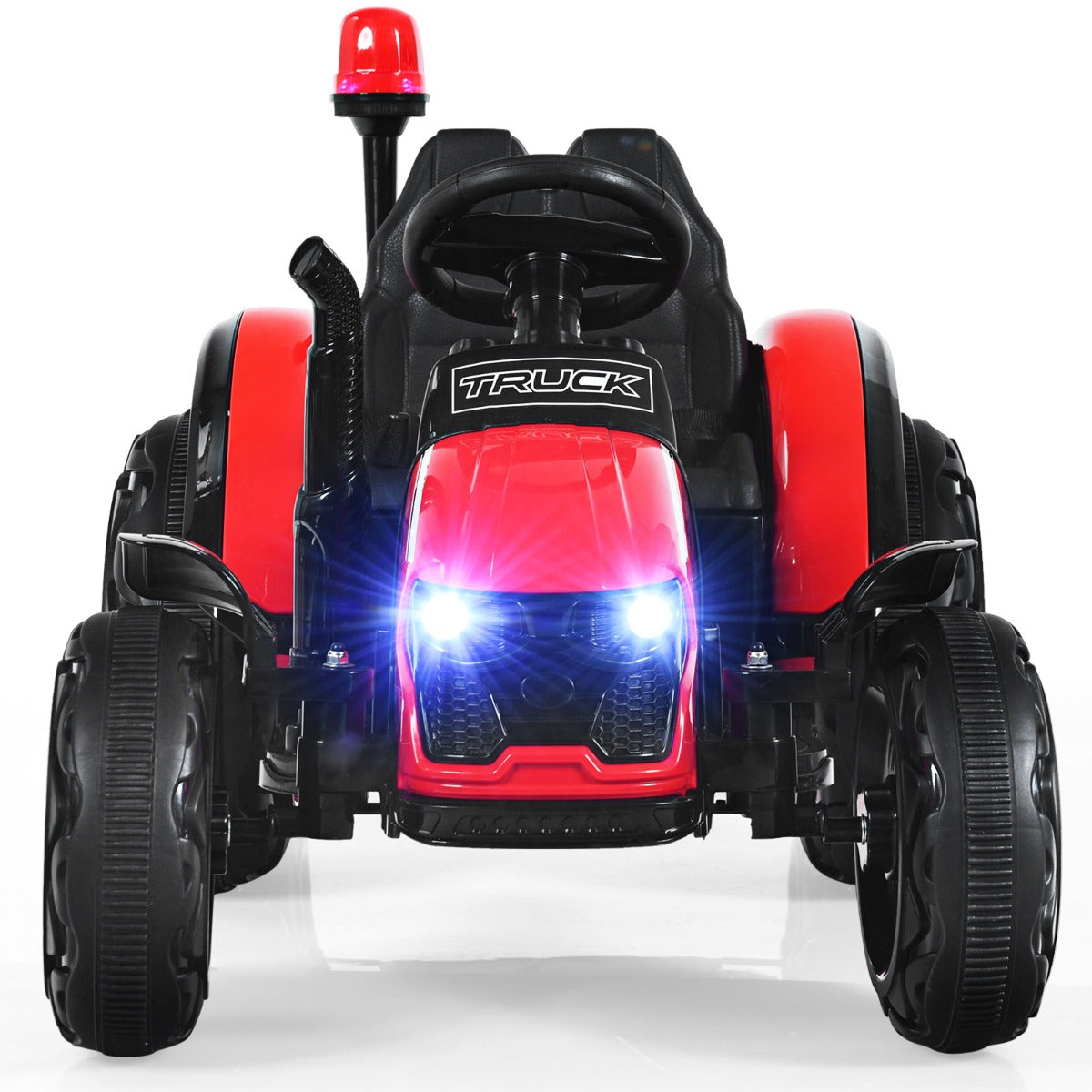 LIVSK speelgoedtractor met aanhangwagen - Duurzaam - Muziekspeler - Veiligheidsgordel - Afstandsbediening - Geschikt voor 3-8