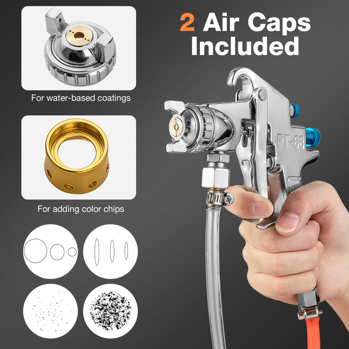 Livsk costway 15l verftank drukverfpot met spuitpistool waterdichte uitrustingsset voor spuitpistolen 1 1