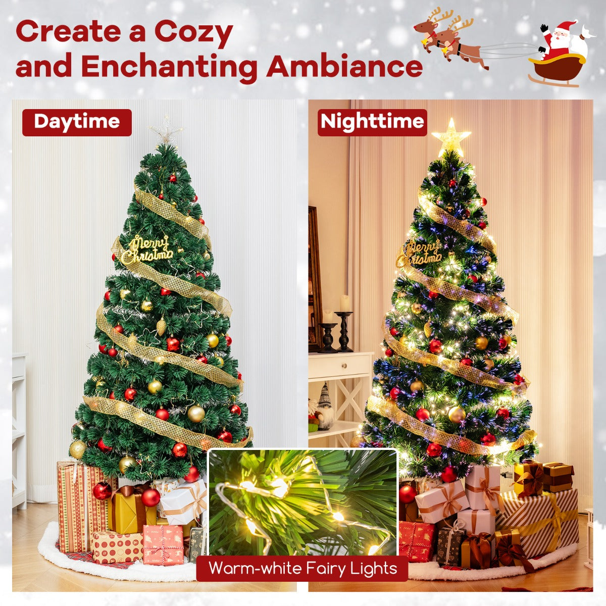 LIVSK Voorverlichte Kunstkerstboom - Verstelbare Sterlampjes - Brandvertragend PVC - Metalen Standaard - 150 x 75 cm - Groen