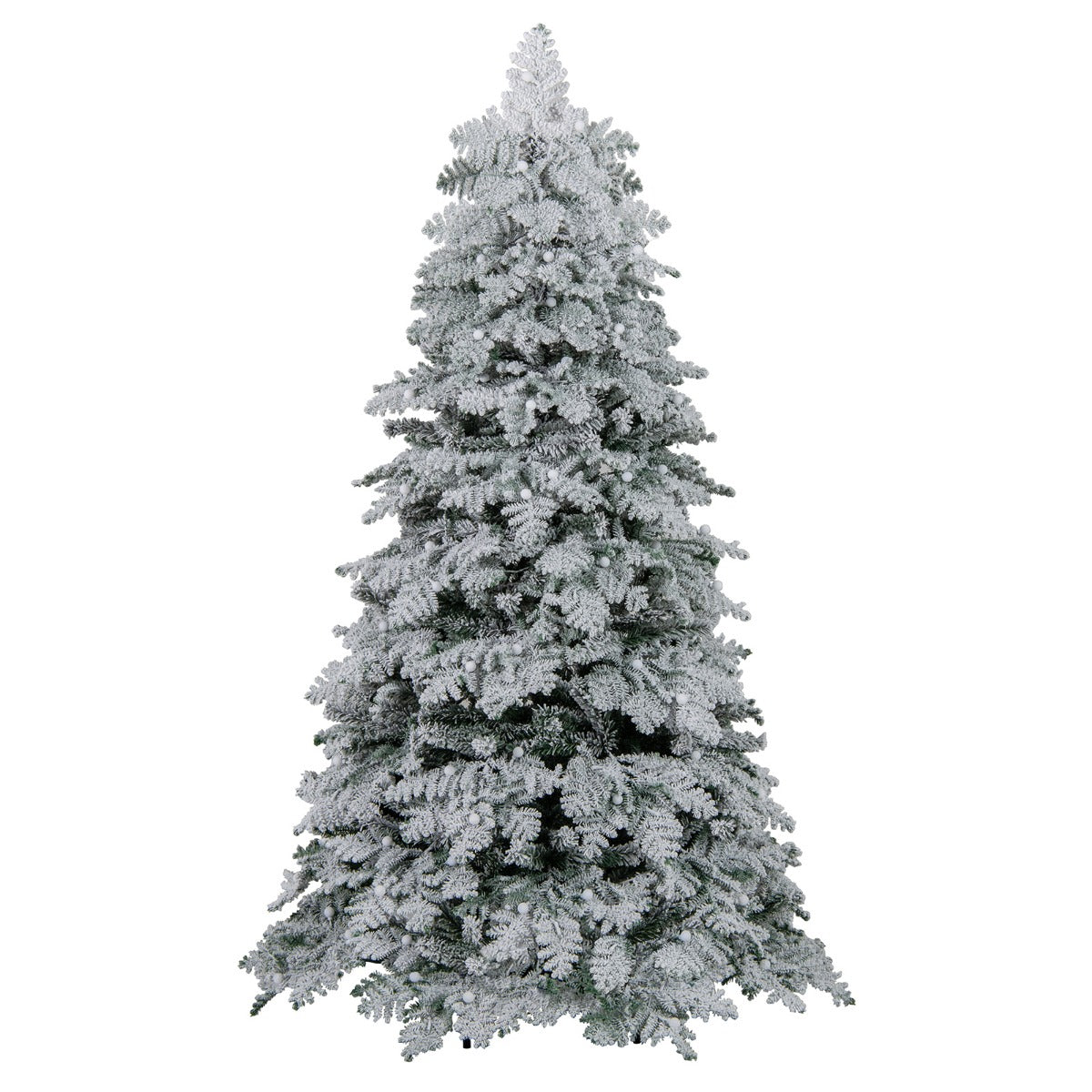 LIVSK Voorgemonteerde Kunstkerstboom - 616 Takken - 130 Lichtballen - 260 LED's met 8 Modi - 180 cm - Groen en wit