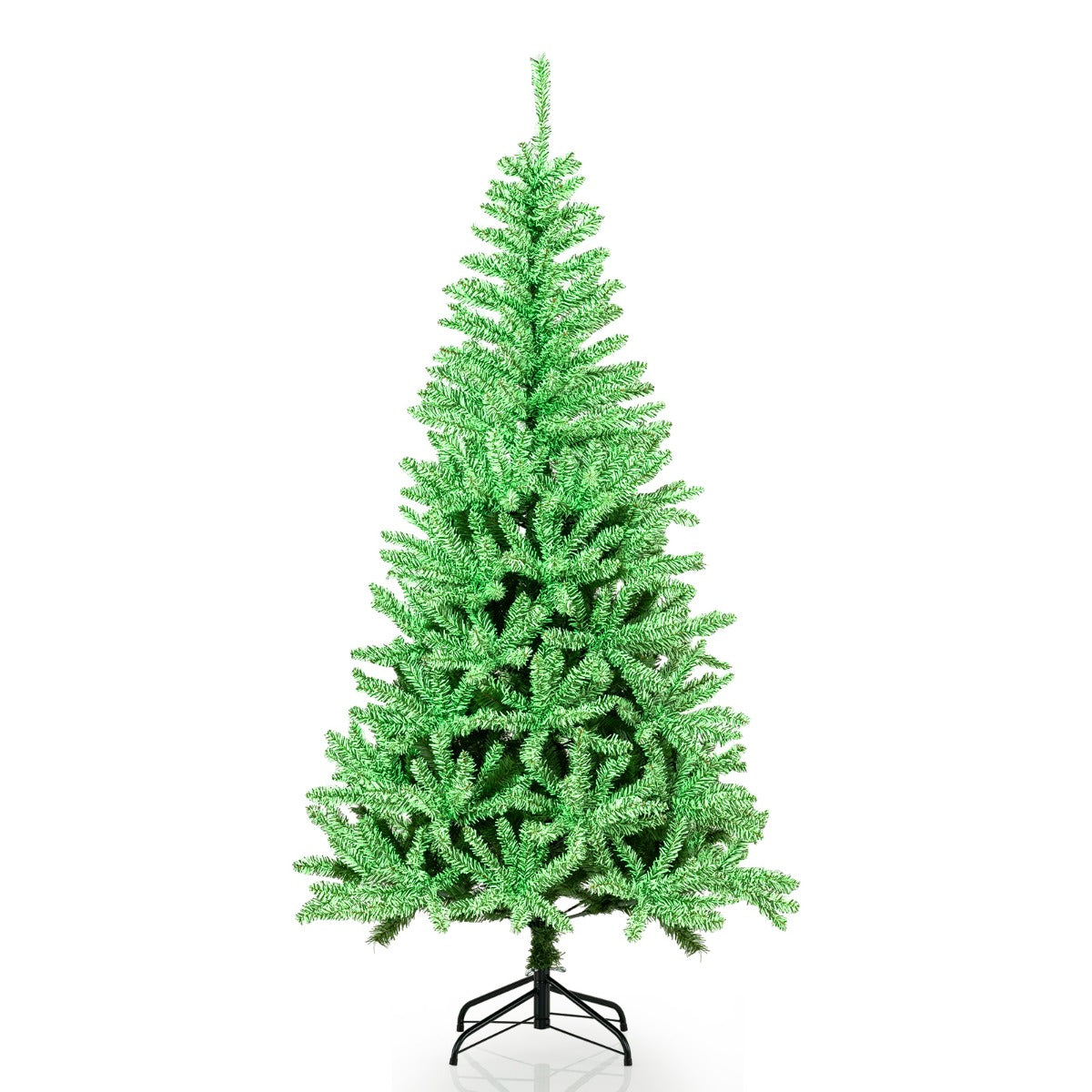 LIVSK Kunstkerstboom 180 cm - Gelijkmatig Verlichte Den - Driedelig Ontwerp - Inclusief Handschoenen - Groen