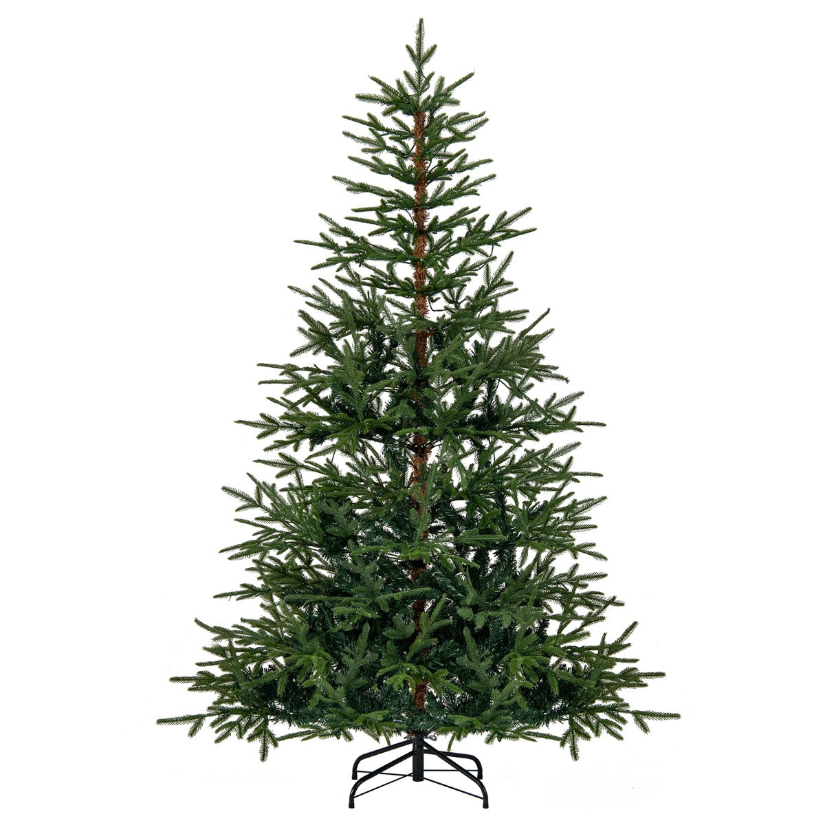 LIVSK Kunstkerstboom 180 cm - 530 Takpunten - 250 LED-lampen - Vlamvertragend - Eenvoudige Montage - Groen