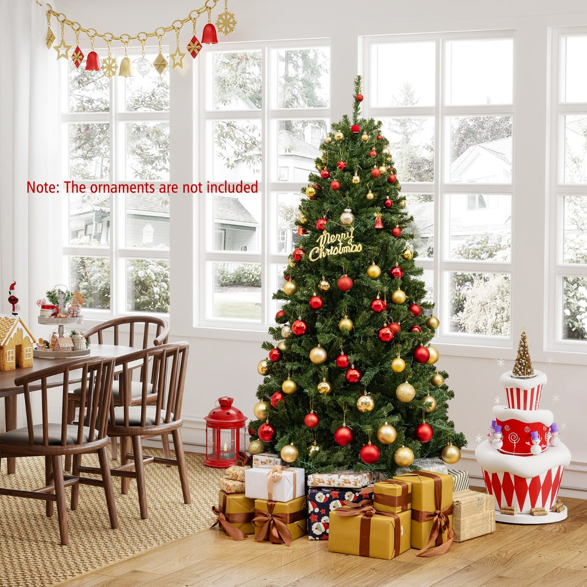 LIVSK Verlichte Kunstkerstboom - 680 Takpunten - 700 LED - lampen met Afstandsbediening - Eenvoudige Montage - Duurzaam PVC