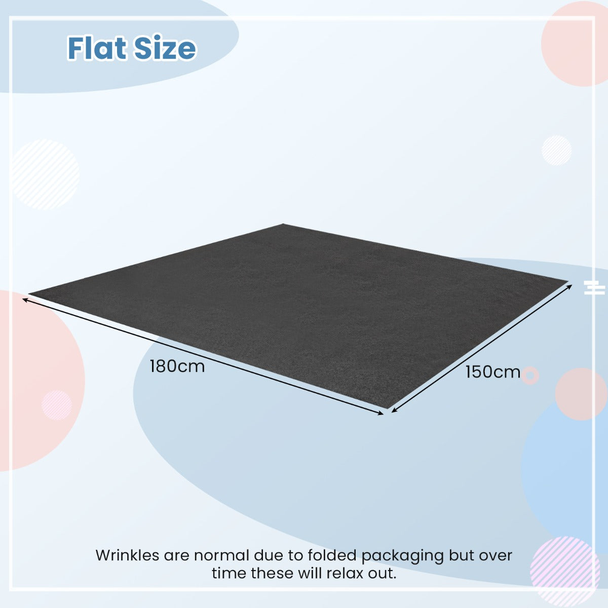 LIVSK Waterafstotende Garagemat - Antislip en Op Maat Knipbaar - Olie- en Koelvloeistofabsorberend - 180 x 150 cm - Grijs