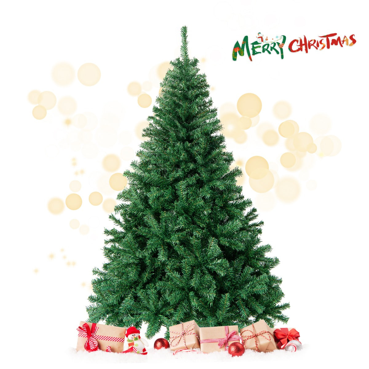 LIVSK Kunstkerstboom - 180 cm - 1000 Takken - PVC Naalden - Stevige Metalen Standaard - Voor Binnen en Buiten - Groen