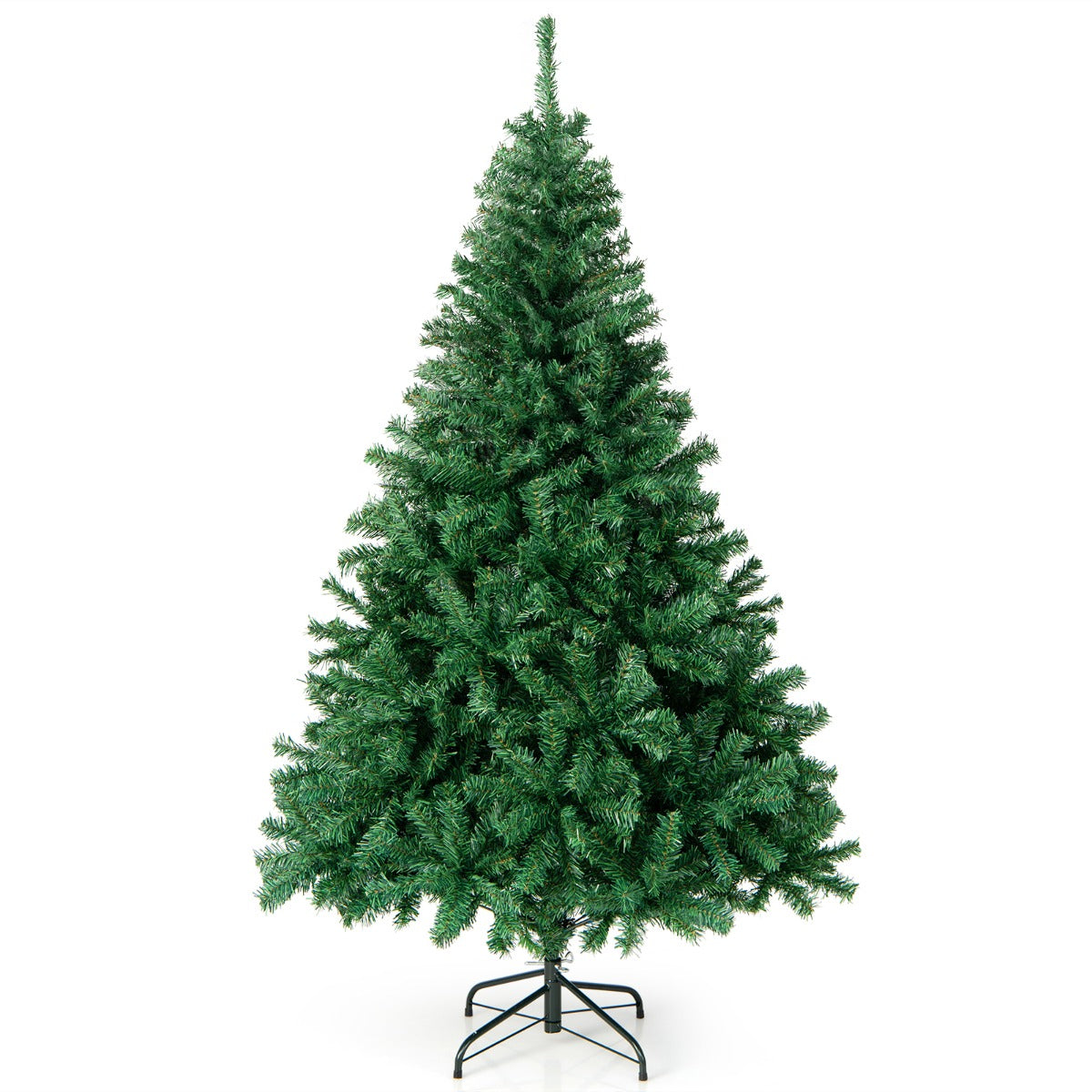 LIVSK Kunstkerstboom - 180 cm - 1000 Takken - PVC Naalden - Stevige Metalen Standaard - Voor Binnen en Buiten - Groen