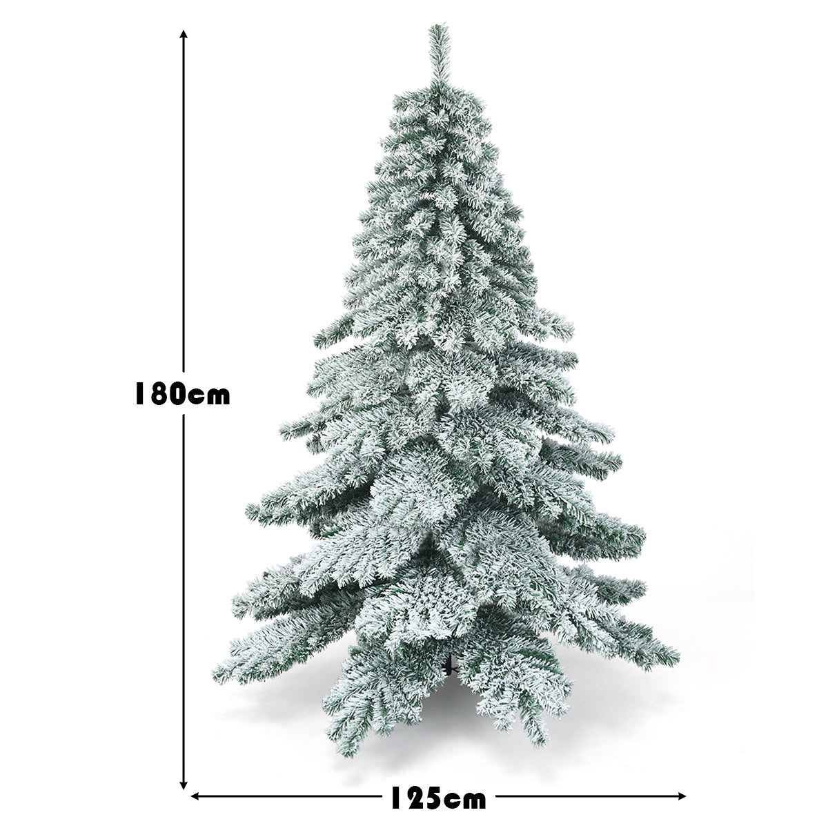 LIVSK Kunstmatige Dennen Kerstboom 180 cm - 657 Takken - Scharnierende Structuur - Duurzaam PVC - Groen