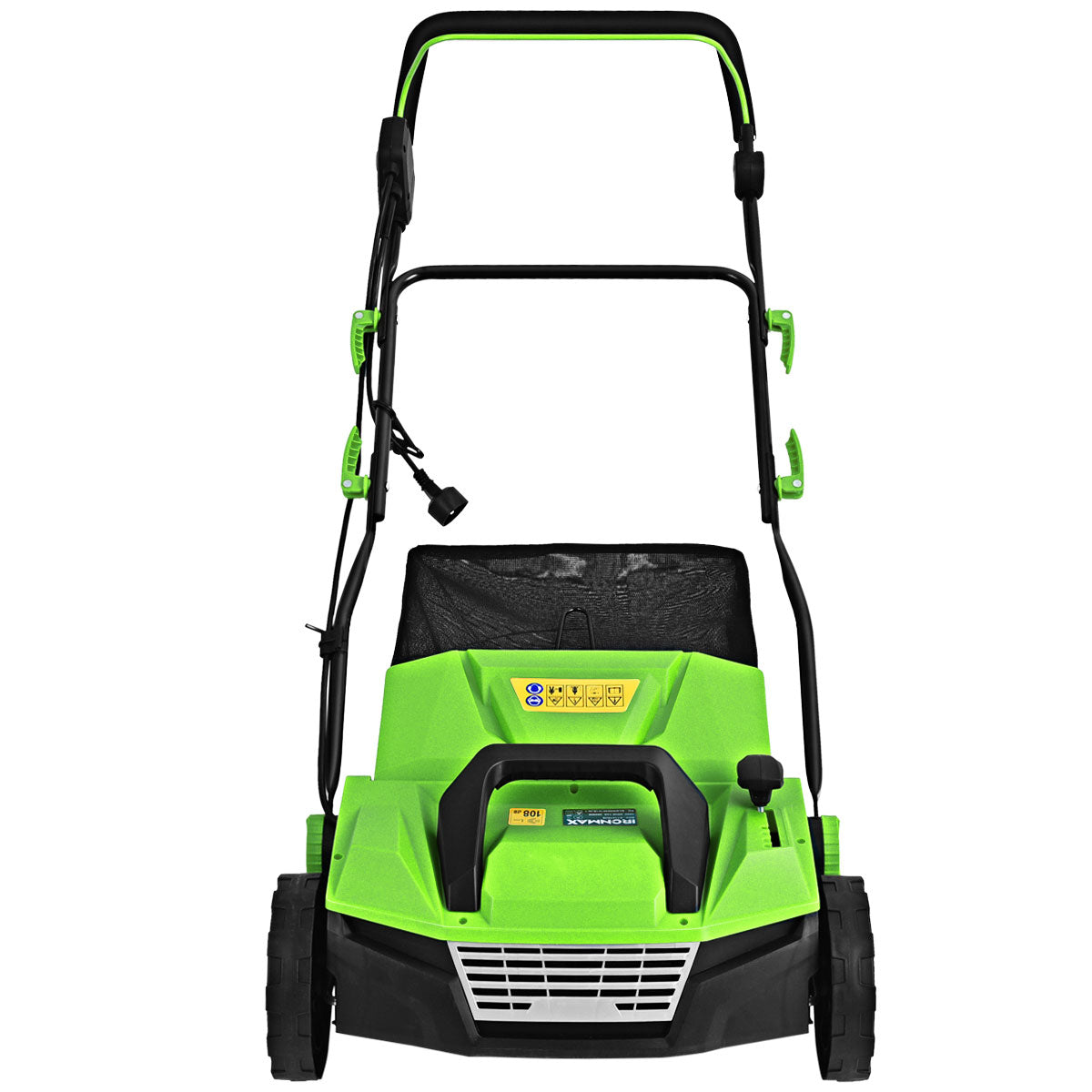LIVSK Elektrische Verticuteermachine 2-in-1 - Krachtige 13 A Motor - 38 cm Werkbreedte - Hoogteverstelling - Opvangzak 45 L -