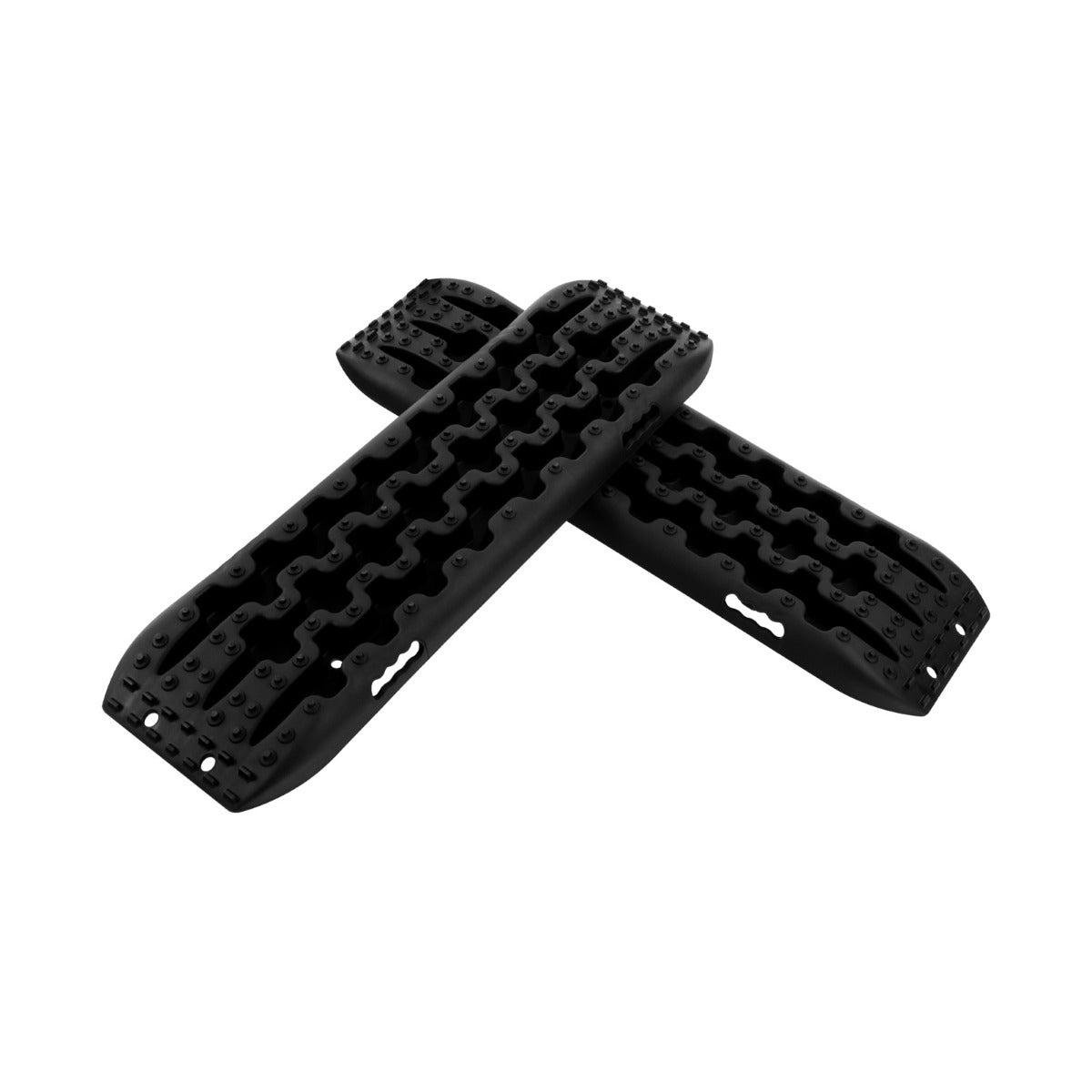 LIVSK Offroad Tractiematten - Set van 2 - Robuust Nylon - Belastbaar tot 10 Ton - Buigbaar tot 150 Graden - Zwart