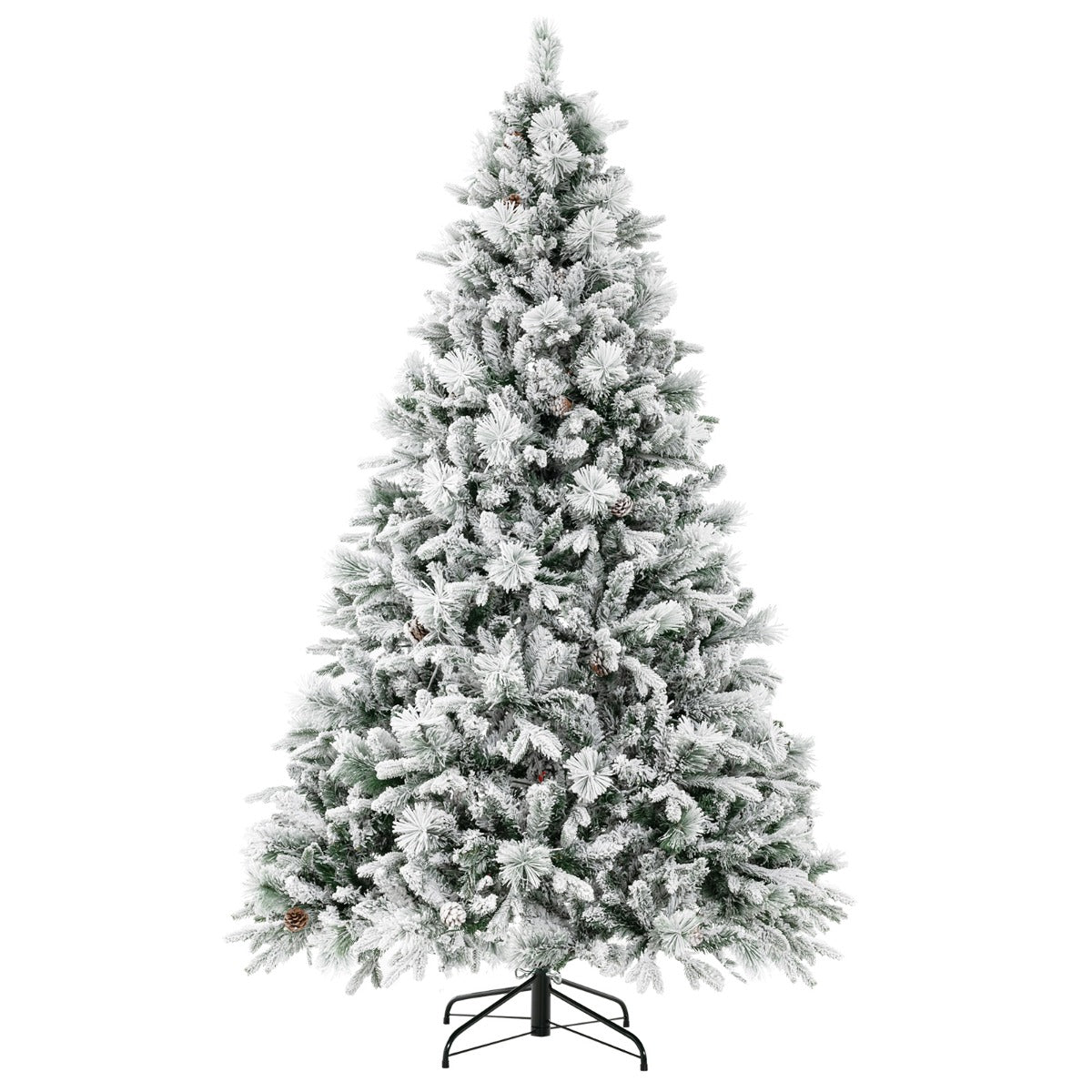 LIVSK 210 cm Kunstkerstboom - 1270 Takken - 320 LED-lampen - 4 Kleuren - 8 Modi - Eenvoudige Opbouw - Groen