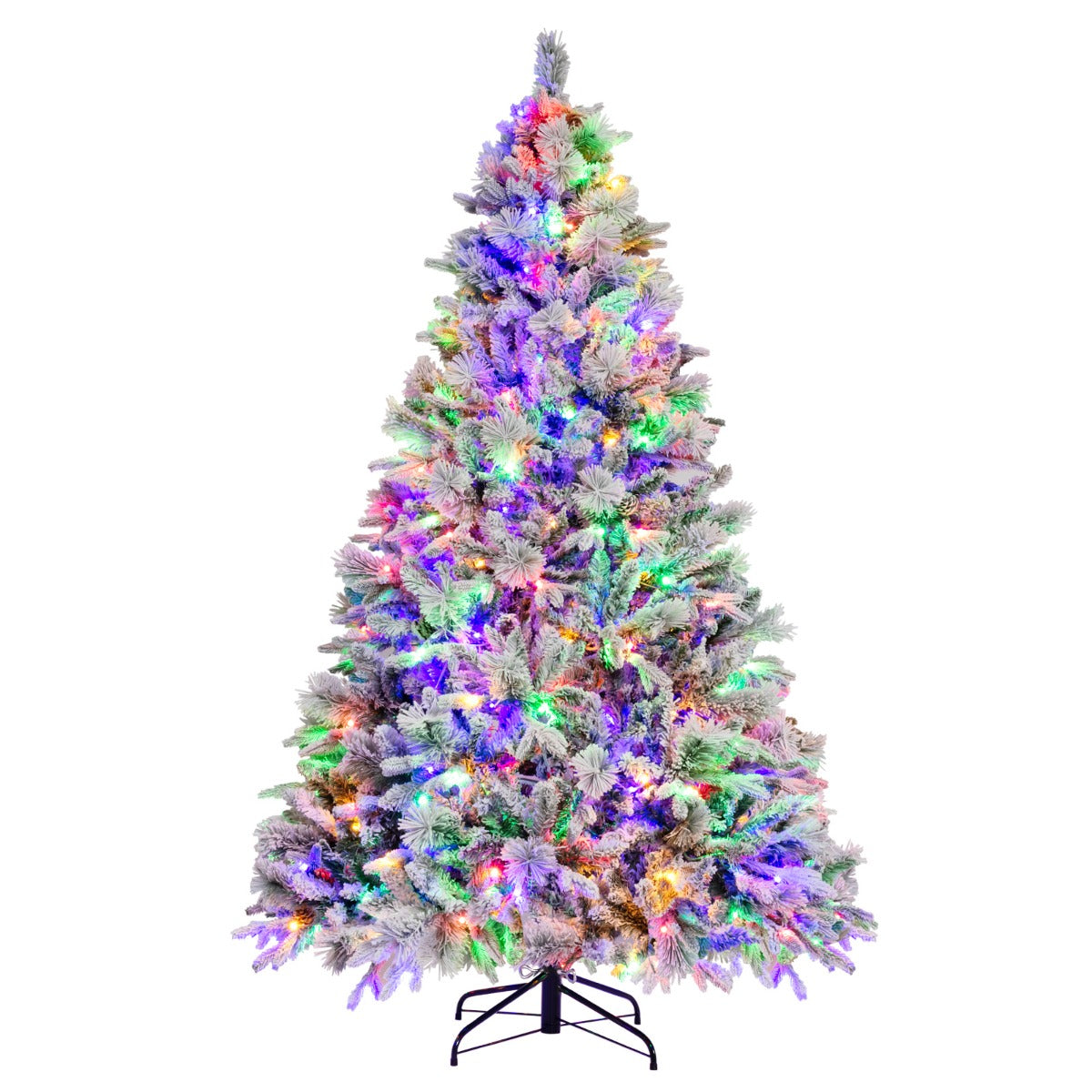 LIVSK 210 cm Kunstkerstboom - 1270 Takken - 320 LED-lampen - 4 Kleuren - 8 Modi - Eenvoudige Opbouw - Groen