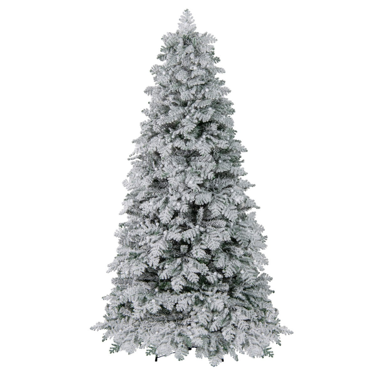 LIVSK Kunstmatige Kerstboom - Voorgemonteerd met 806 Takken - 320 LED's met 8 Lichtmodi - Opvouwbaar - 210 cm - Groen en wit