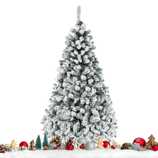 LIVSK Voorverlichte Kerstboom 225 cm - 1010 Takken - 450 Warmwitte LED Lampjes - Duurzaam PVC - Stabiele Metalen Standaard - Groen