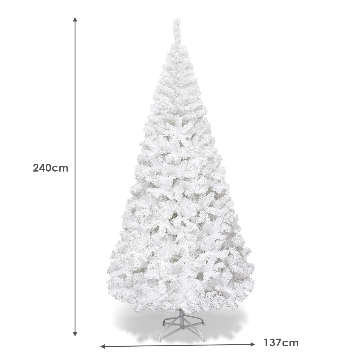 LIVSK Kunstkerstboom - Milieuvriendelijk PVC - Metalen Standaard - Eenvoudige Montage - Geschikt voor Binnen & Buiten - 150 cm -