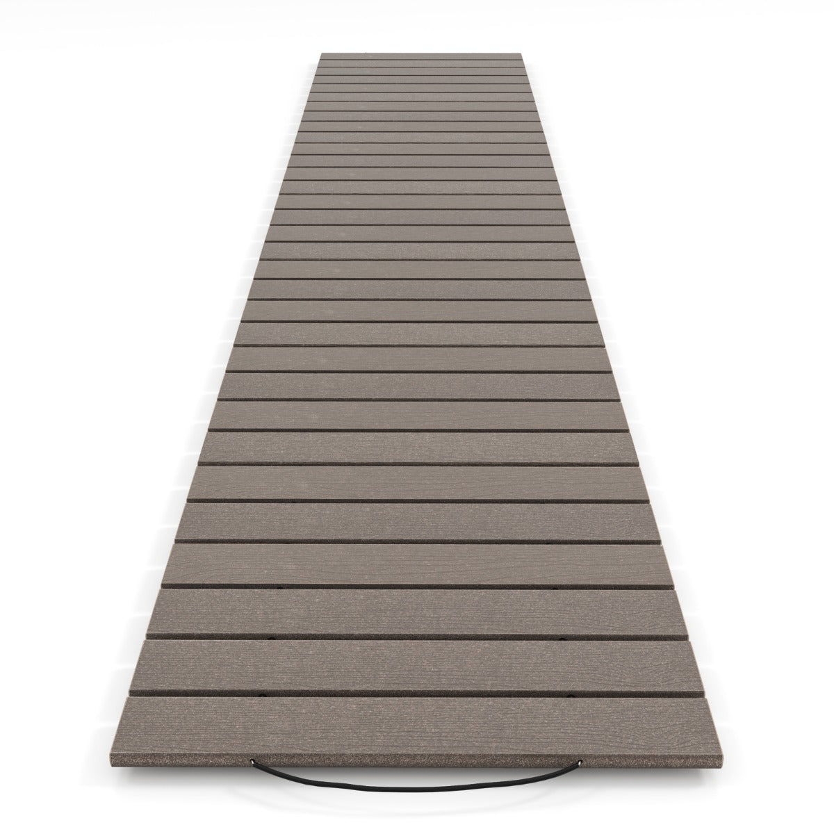 LIVSK Oprolbaar Tuinpad 242 x 43 x 1,2 cm - Antislip - Weerbestendig - Rustieke Houtnerf - Voor Tuin en Evenementen - Grijs