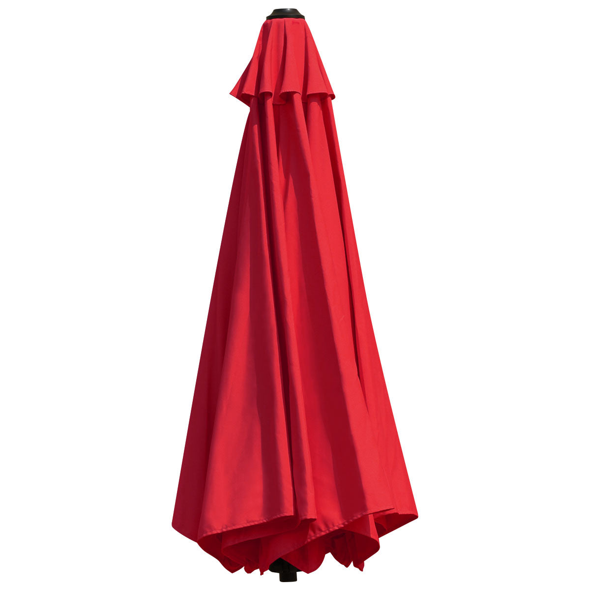 LIVSK Wandparasol - Wandmontage - Verstelbare Hoek - Aluminium Frame - Waterdicht Polyester - 247 cm - Rood / Blauw
