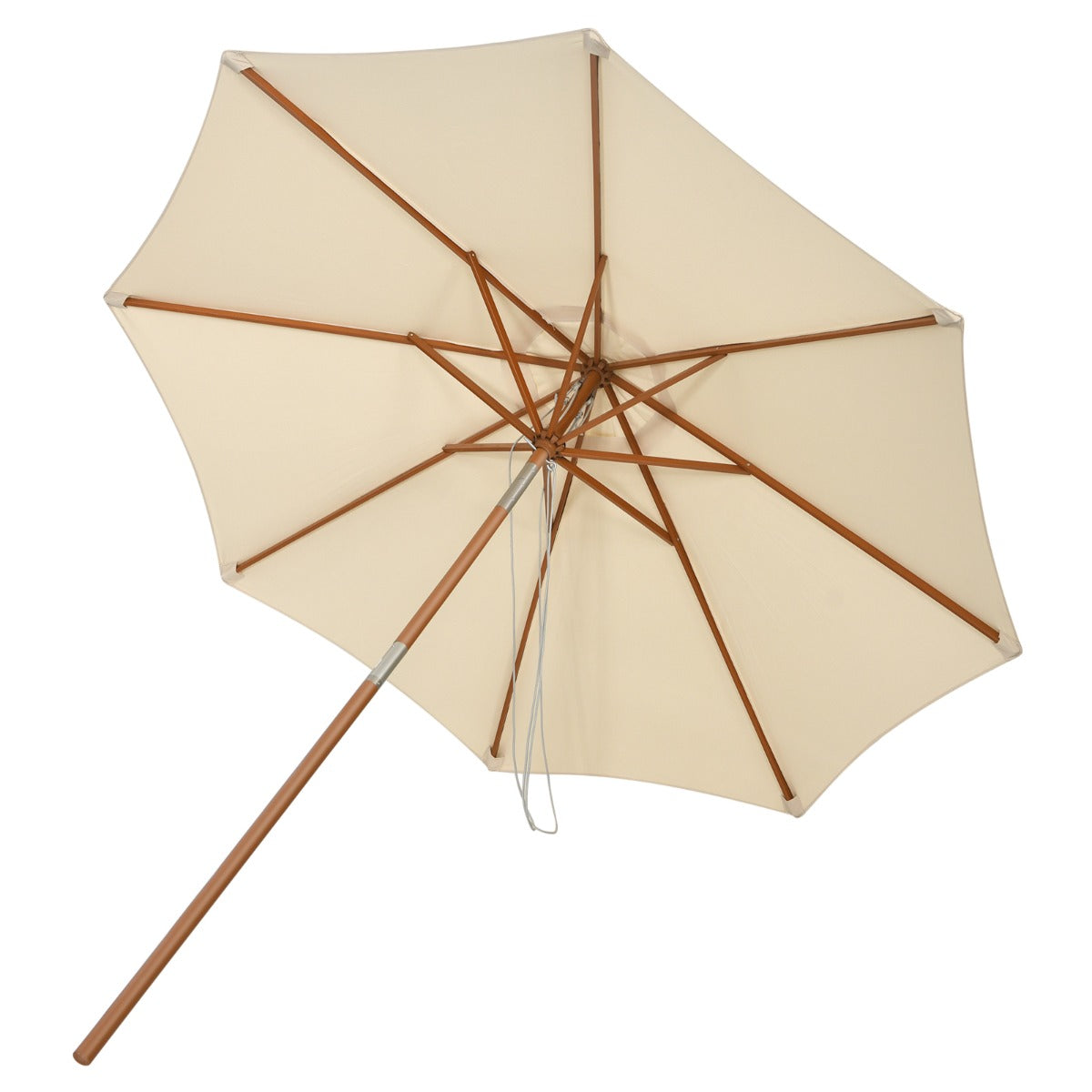 LIVSK 2,7m Katrol Patio Parasol - Waterdicht en Kantelbaar - Verstelbare Hoogte - Voor Terras en Tuin - Beige