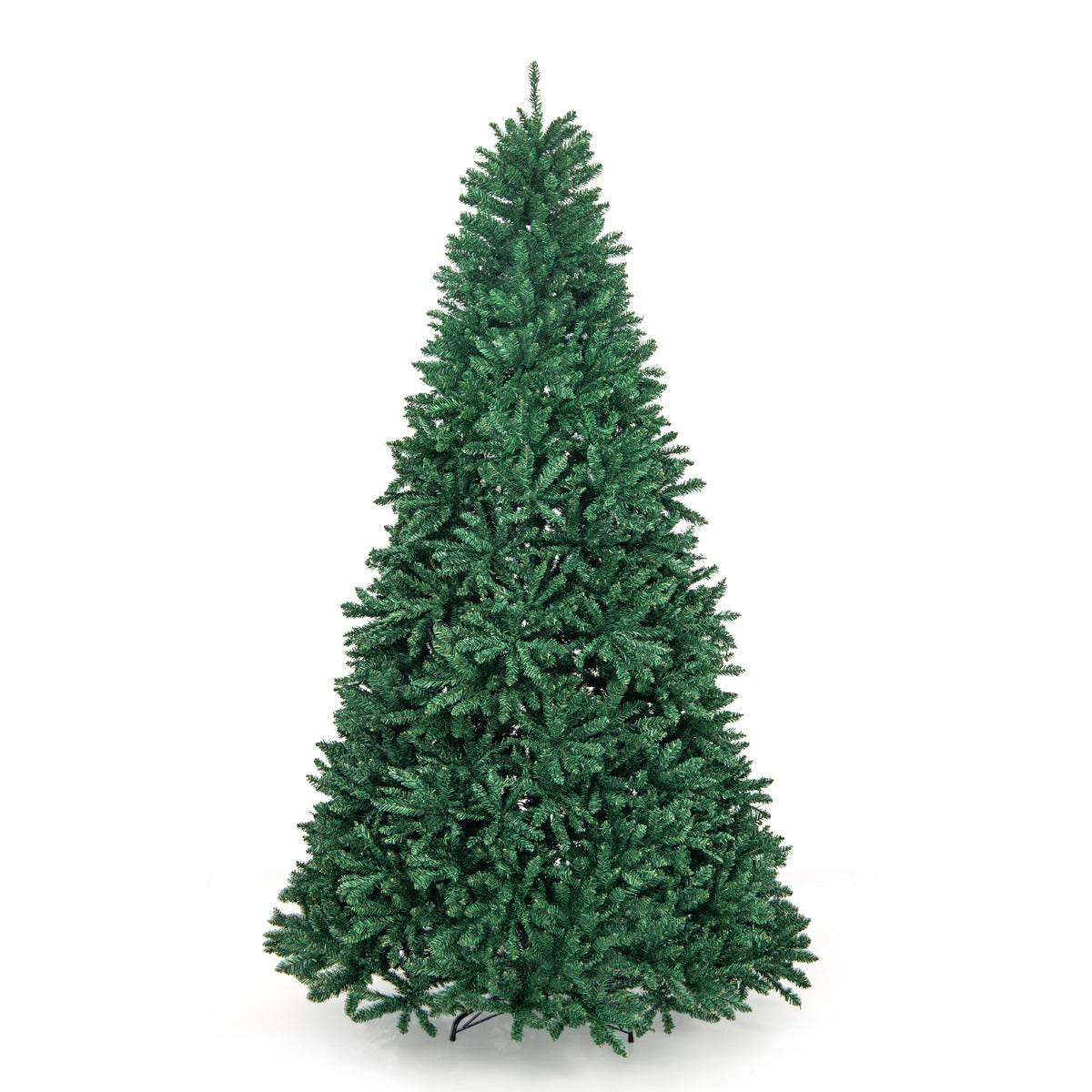 LIVSK Kunstkerstboom 270 cm - 3594 Takpunten - Brandveilig PVC - Stabiele Metalen Standaard - Opvouwbaar - Groen
