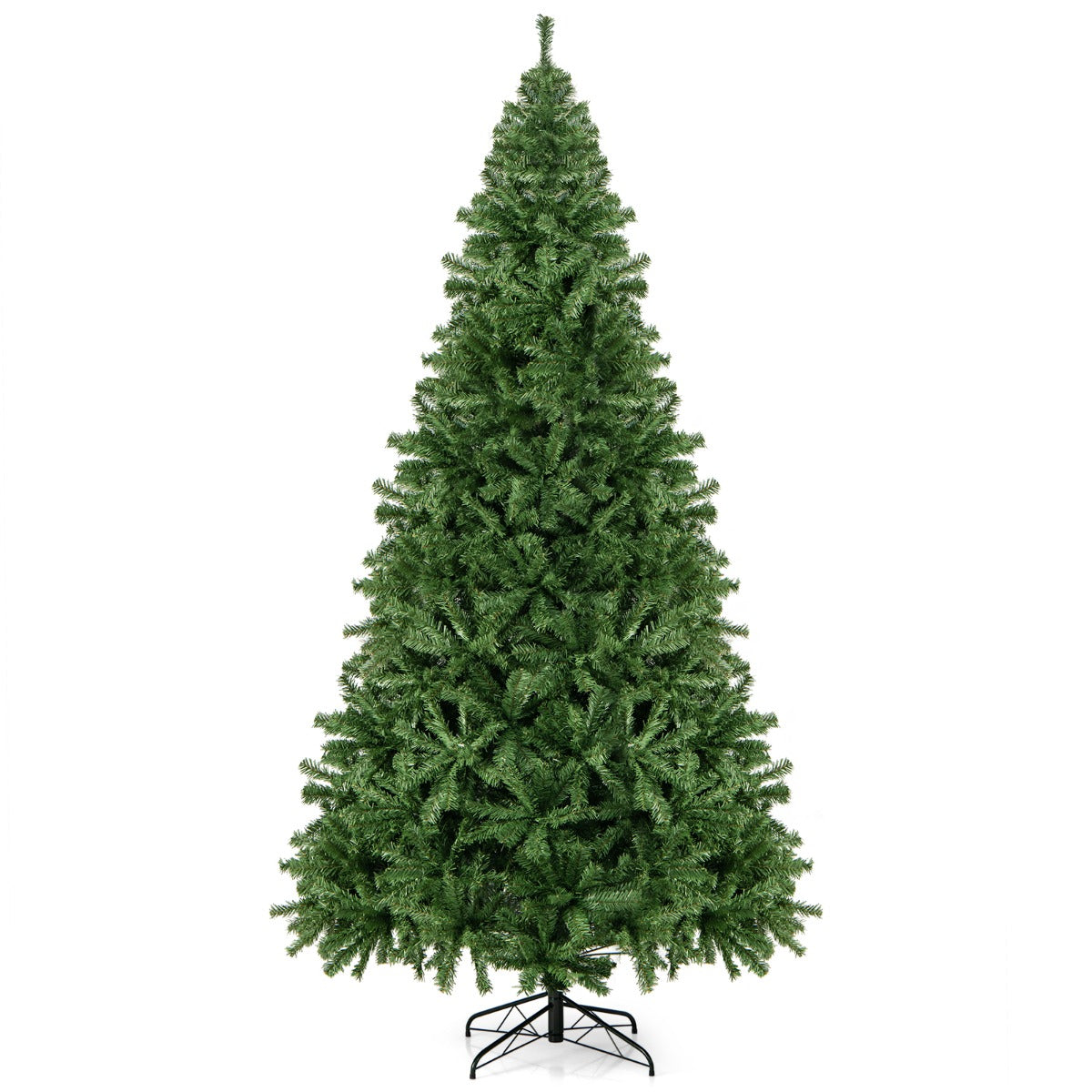 LIVSK Kunstkerstboom met Klapsysteem - 2132 PVC Naalden - 180 cm - Stevige Metalen Standaard - Eenvoudige Montage - Groen
