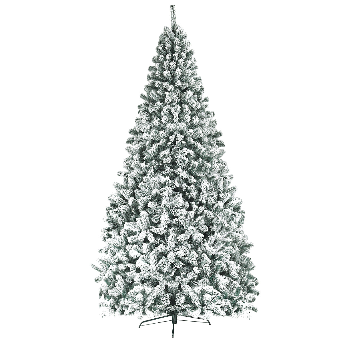 LIVSK Niet-verlichte Kunstkerstboom 270 cm - Sneeuweffect - 1010 Takpunten - Opvouwbaar - Duurzame Standaard - Groen