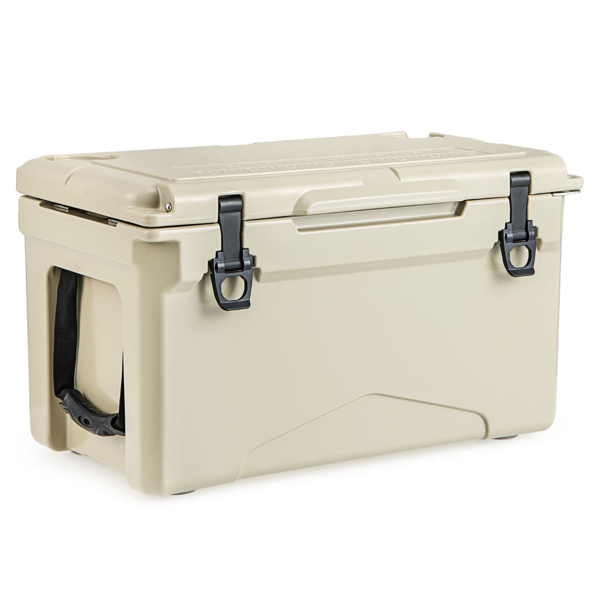 LIVSK Draagbare Koelbox - 28 L Ingebouwde Bekerhouders - Uitstekende Isolatie - Tot 7 Dagen Koud - 100 kg Draagvermogen - Khaki