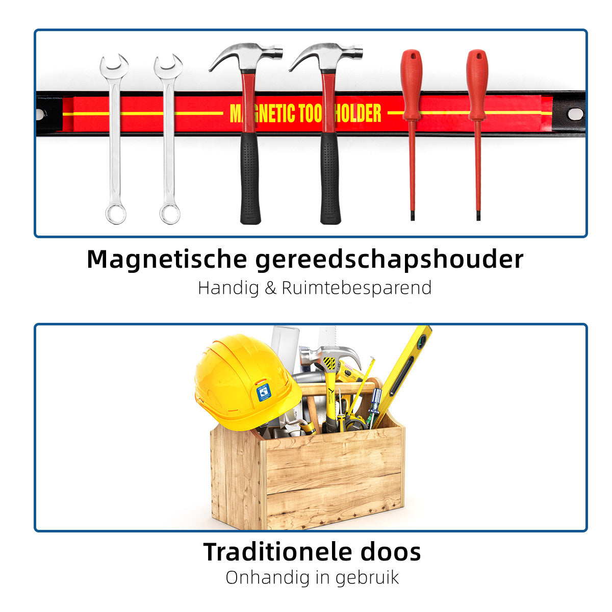 LIVSK Magnetische Gereedschapshouder - Eenvoudig te Monteren - Sterke Magneet - Ruimtebesparend - Voor Keuken en Werkplaats - 46