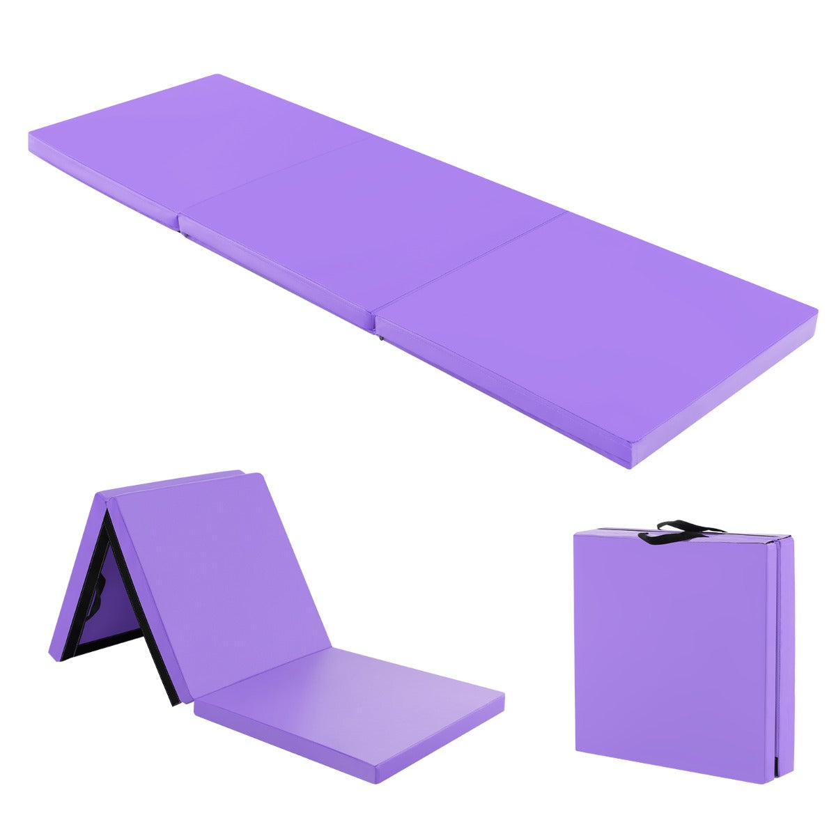 LIVSK Opvouwbare Oefenmat - Ergonomisch Ontwerp - Lichtgewicht met Handgrepen - Ideaal voor Yoga en Pilates - 180 x 60 x 5 cm -