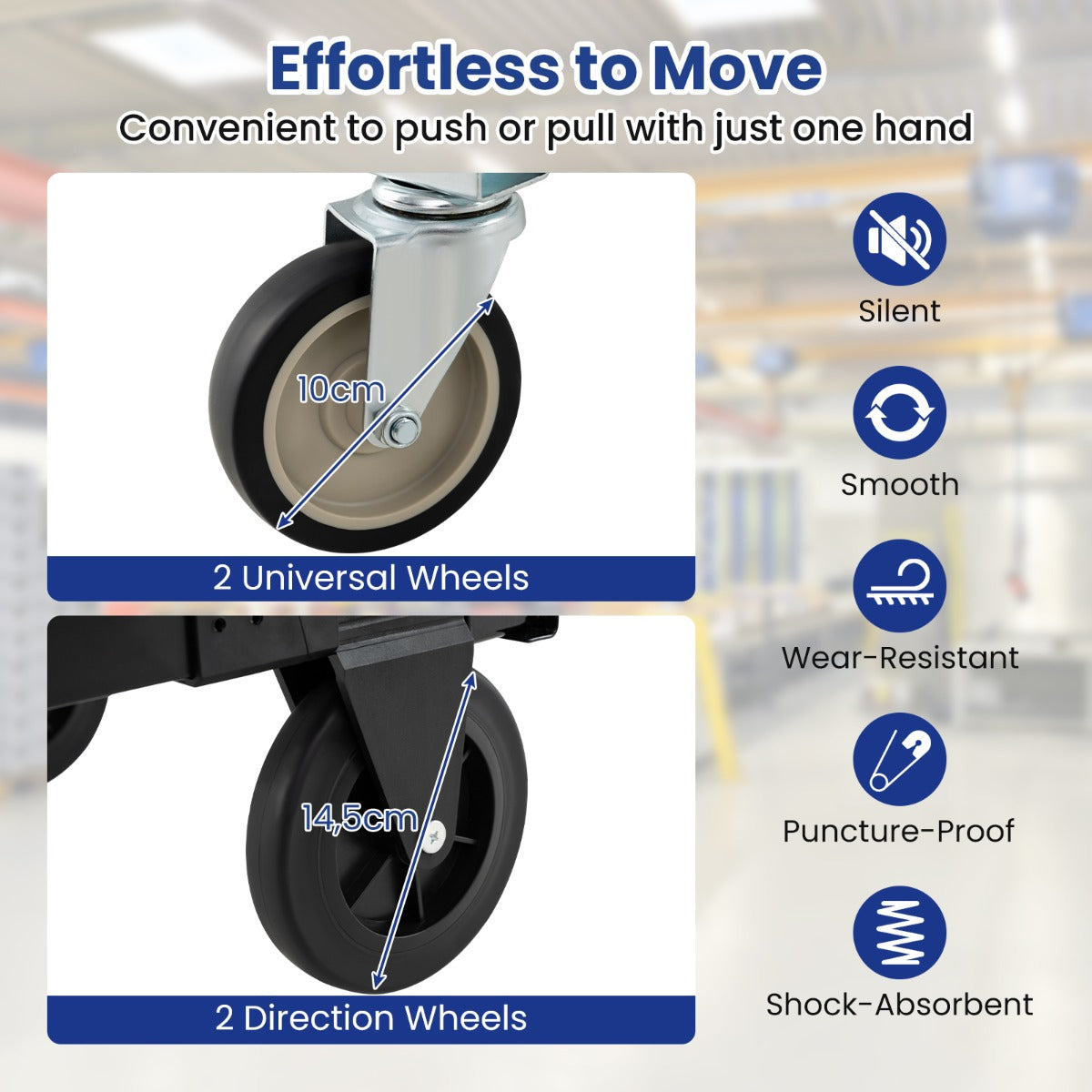 Livsk costway 3 in 1 converteerbare handkar stevige opvouwbare steekwagen met intrekbare handgreep en verstelbare lengte 2