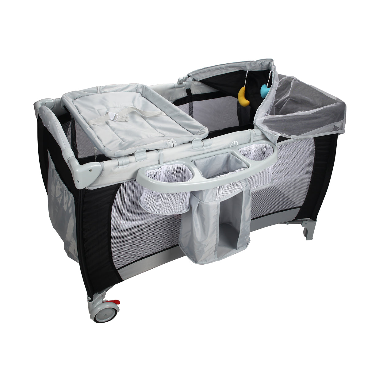 LIVSK Multifunctionele Draagbare Kinderbox - Wieg, Luiertafel en Activiteitencentrum - Inclusief Muziekdoos - 120 x 60 x 76 cm -