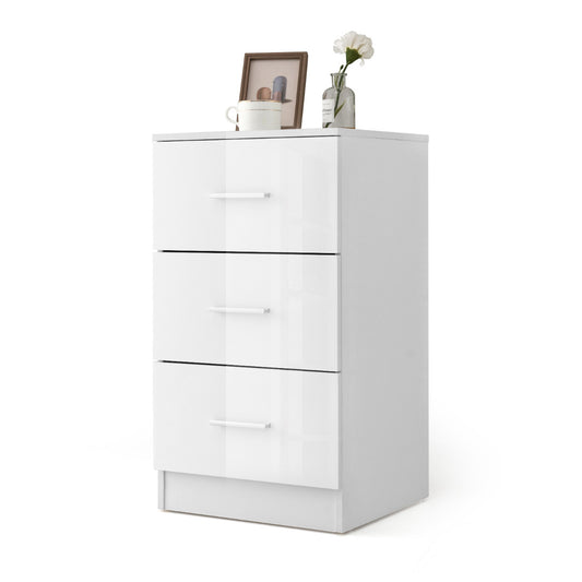 LIVSK 3-laden archiefkast - Opbergruimte voor A4-bestanden - Ergonomische handgrepen - Duurzaam design - 37,1 x 34,2 x 66,5 cm -