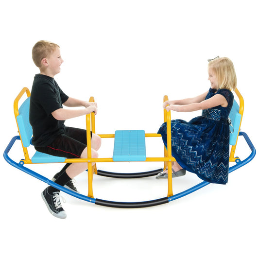 LIVSK Kinder Schommelwip 3-Zits - Belastbaar tot 100 kg - Ergonomisch en Duurzaam - Voor Binnen en Buiten - Blauw