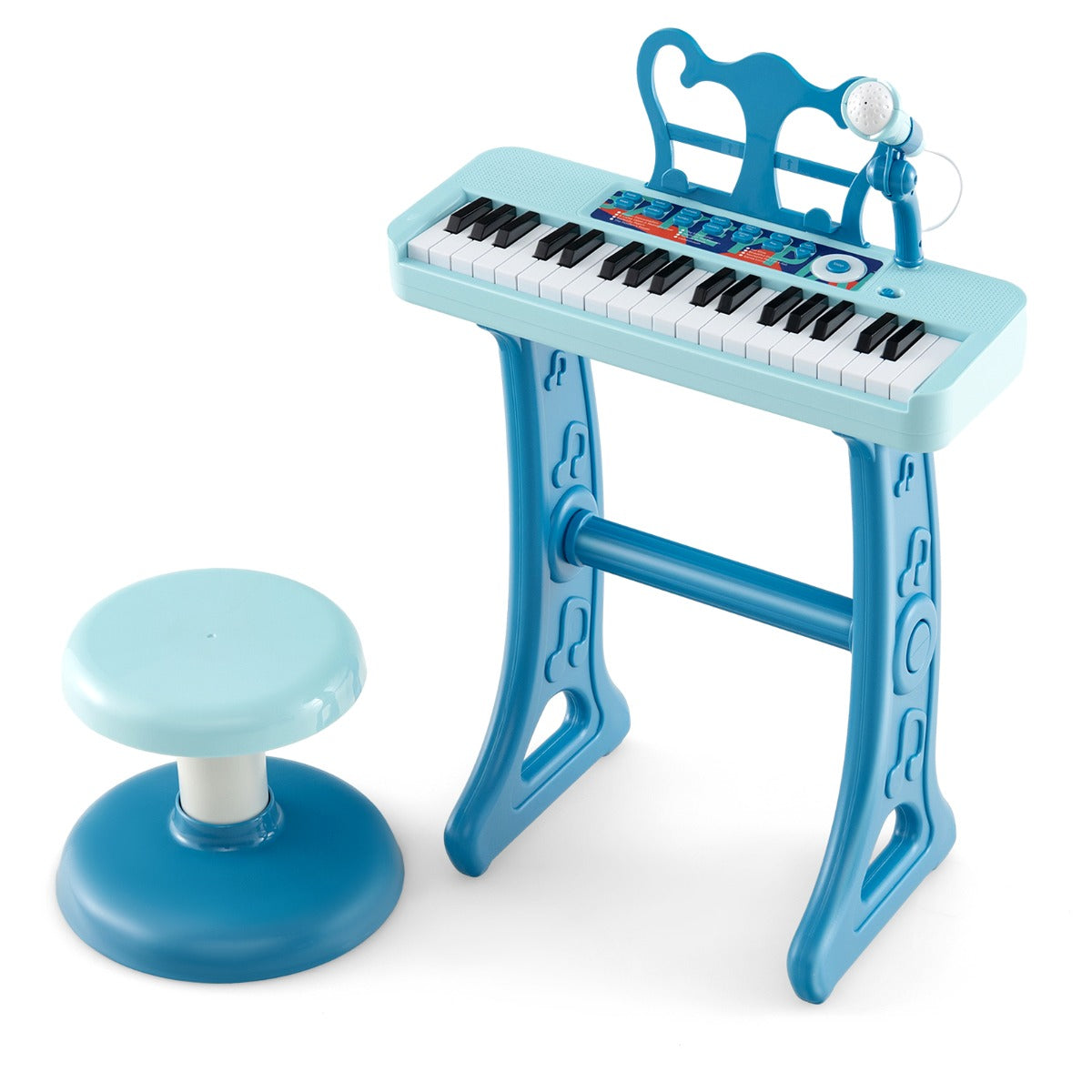 LIVSK 37-toetsen pianoklavierset - Verstelbare microfoon - 22 demo's - 4 instrumenten - Afneembaar ontwerp - Geschikt vanaf 3