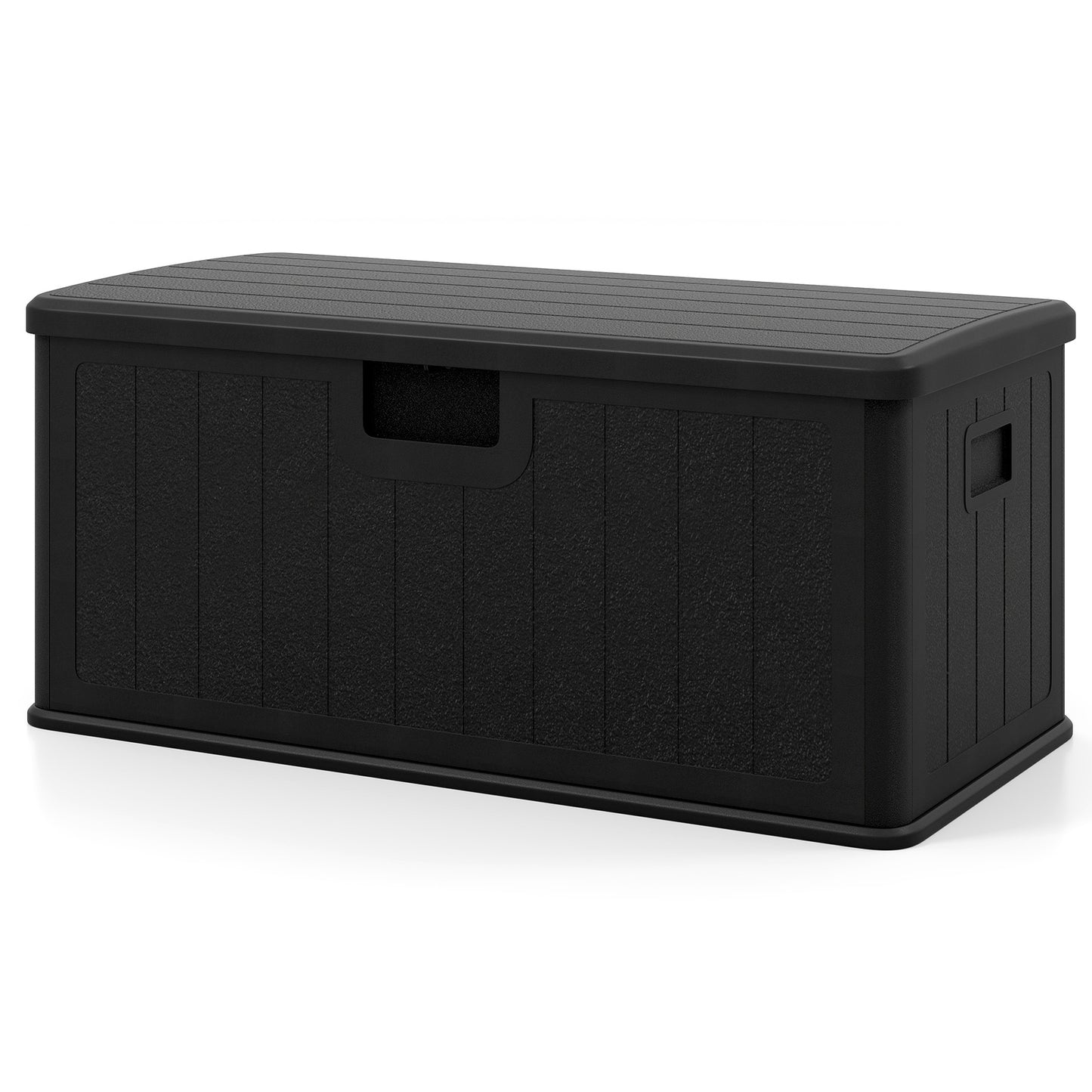 LIVSK Tuinbox 378L - Waterdicht en Duurzaam - Afsluitbaar met Gasveer - Ruimte voor Tuinaccessoires - 130 x 64 x 59 cm - Zwart