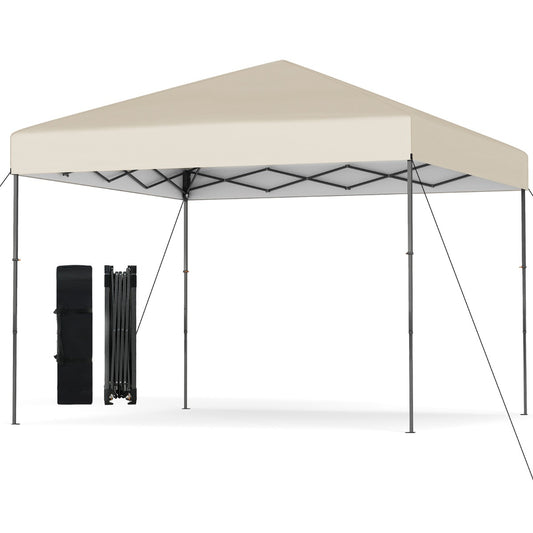 LIVSK Pop-up Paviljoen - UV50+ Bescherming - Snelle Montage zonder Gereedschap - 3 Instelbare Hoogtes - 295 x 295 x 253-285 cm -