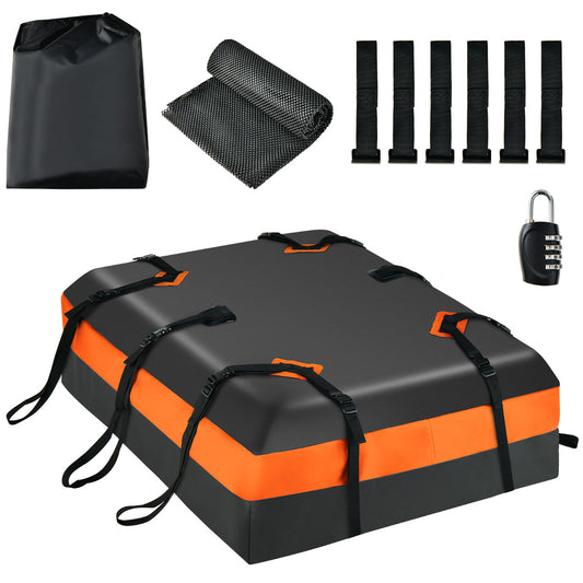 LIVSK Daktas voor Auto's 450L - Waterdicht en Scheurbestendig - Inclusief Antislipmat en Cijferslot - 112 x 86 x 43 cm - Zwart
