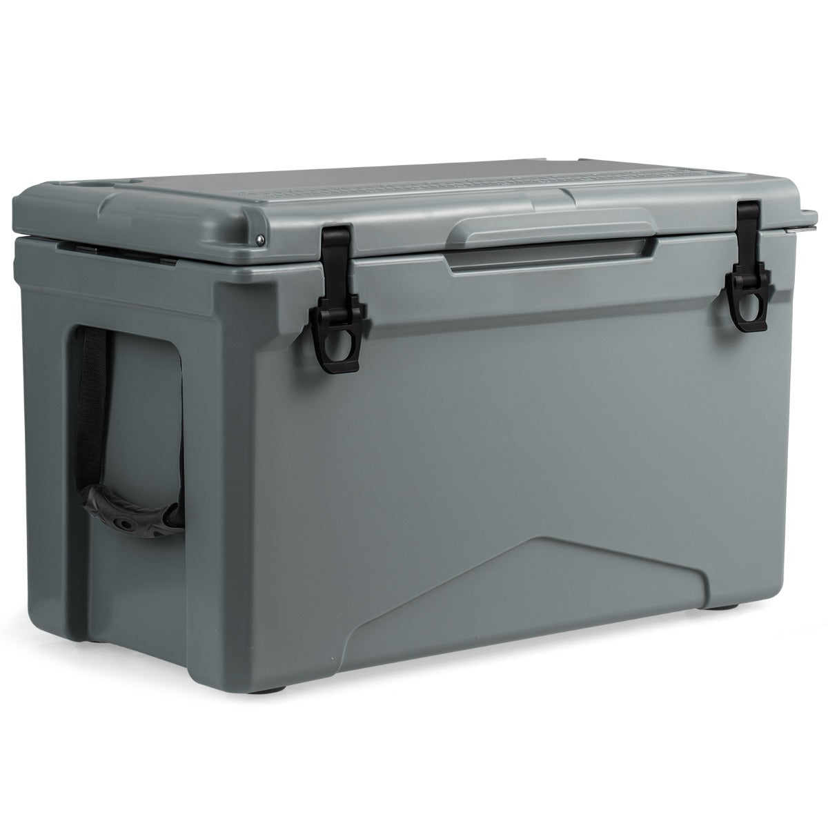 LIVSK Geïsoleerde Koelbox - Rotomoulded - 47L Capaciteit - Bekerhouders en Flesopener - 5-7 Dagen Koel - Grijs