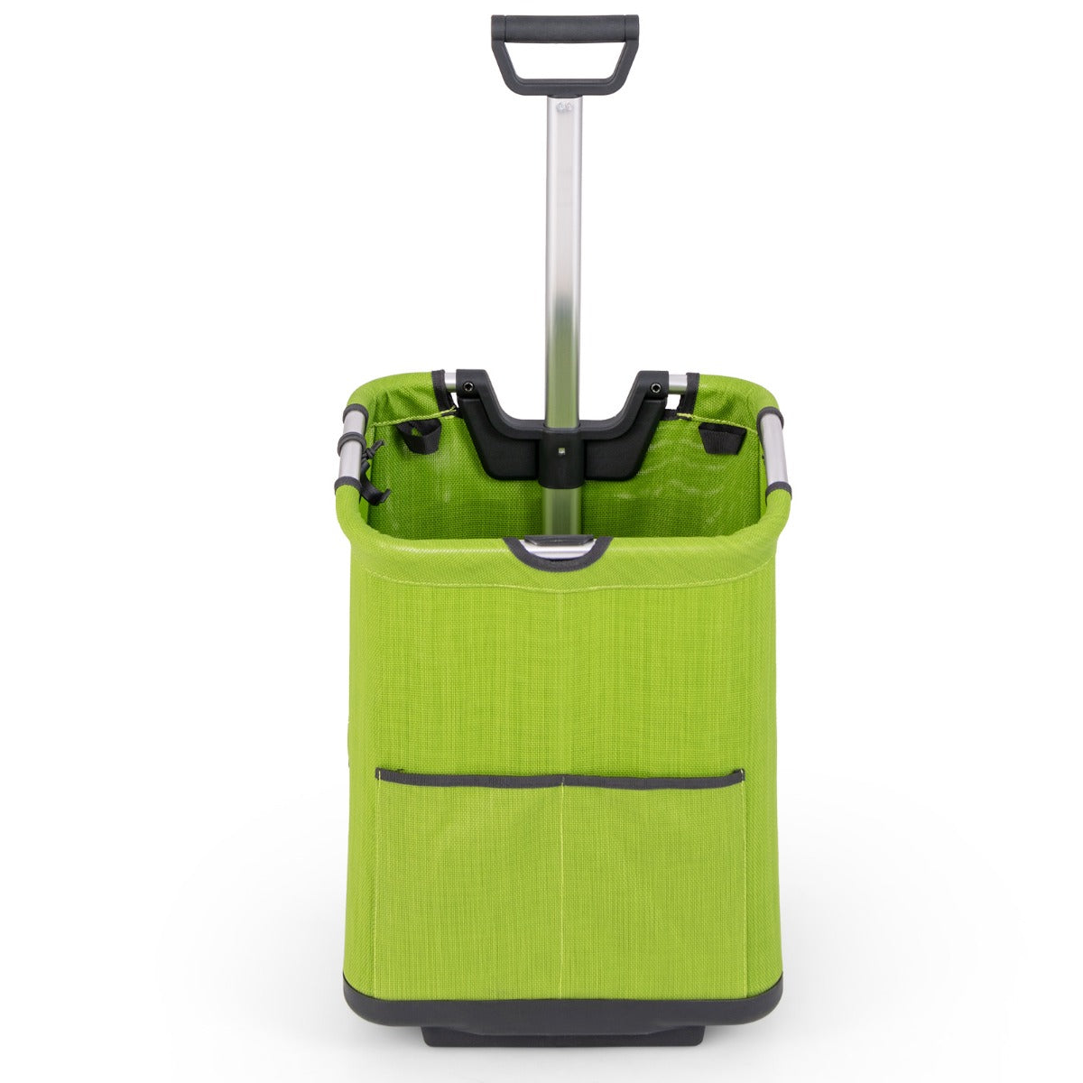 Livsk costway 50 l opvouwbare boodschappentrolley draagbare multifunctionele trolley met 3 vakken voor winkelen kamperen wassen picknicken 1 1
