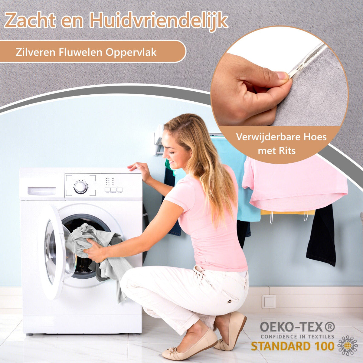 Livsk costway 6 stuks bed wigkussen traagschuim vulkussen set met comfortabel en verstelbaar rug steunkussen 4