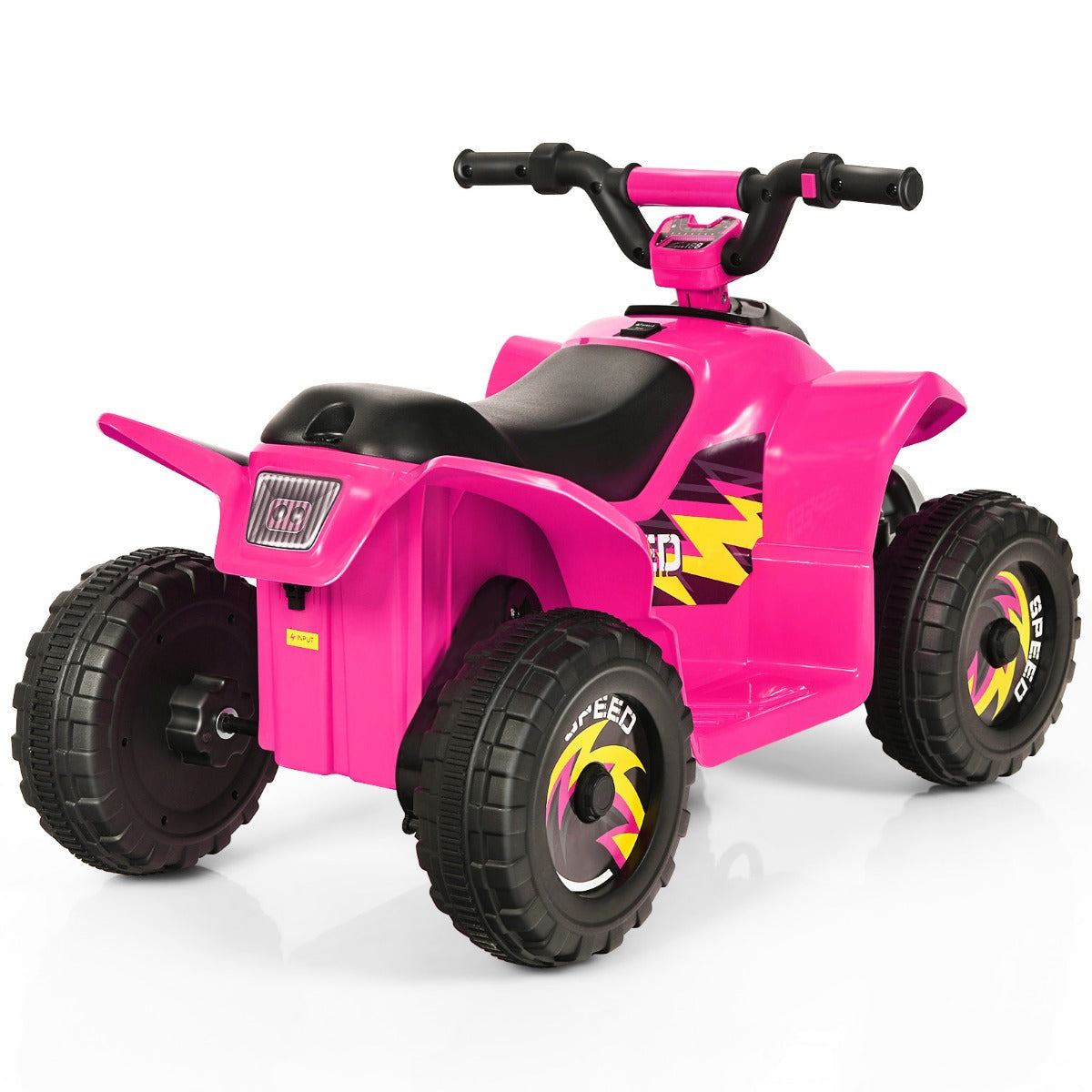 LIVSK Elektrische Kinderquad - Vooruit/Achteruit Schakelaar - Slijtvaste Wielen - Ergonomisch Ontwerp - Tot 30 kg - 73 x 40 x