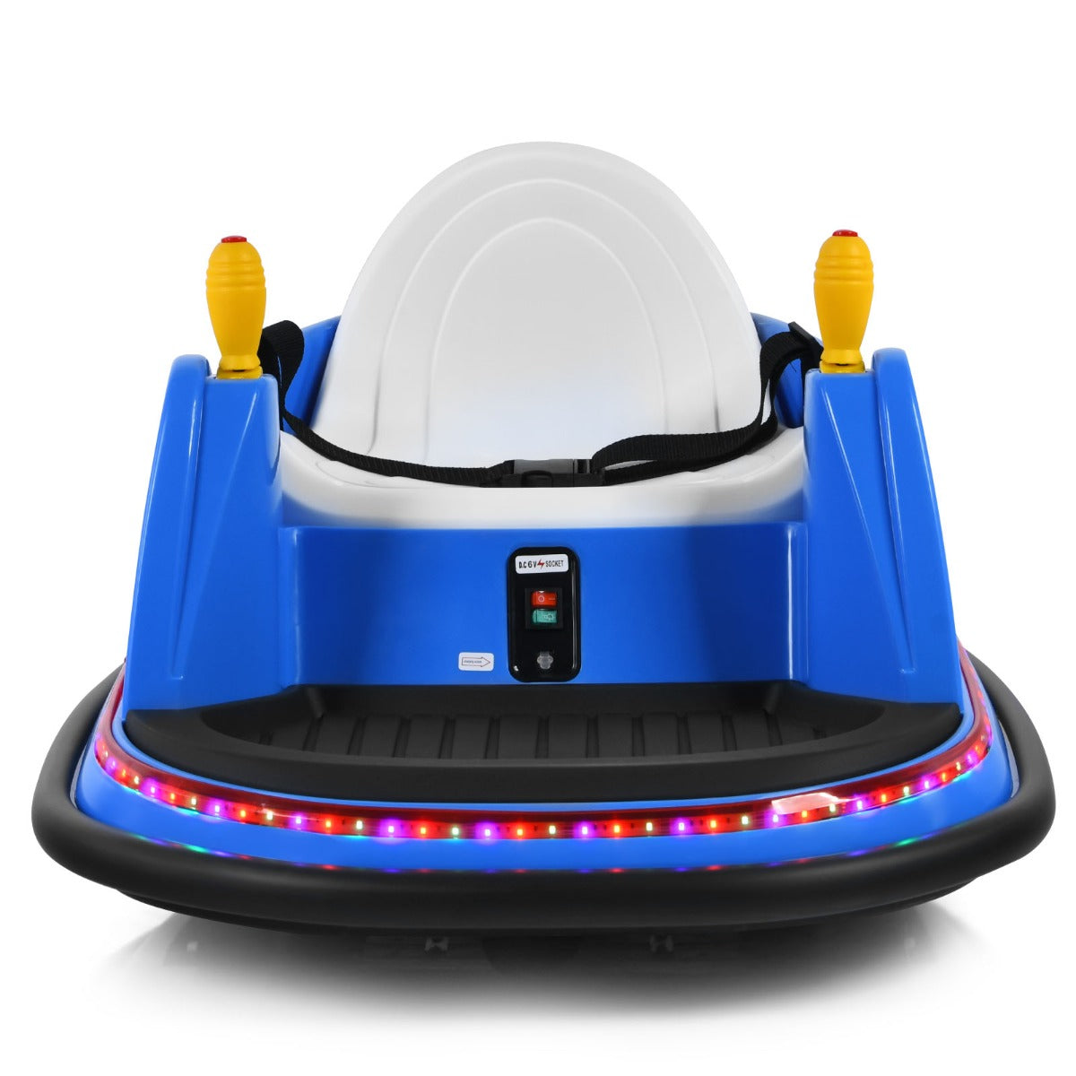 LIVSK Elektrische Botsauto - Interactieve Joysticks - Afstandsbediening - Veiligheidsbumper - Tot 20 kg - 57 x 75 x 42 cm - Blauw