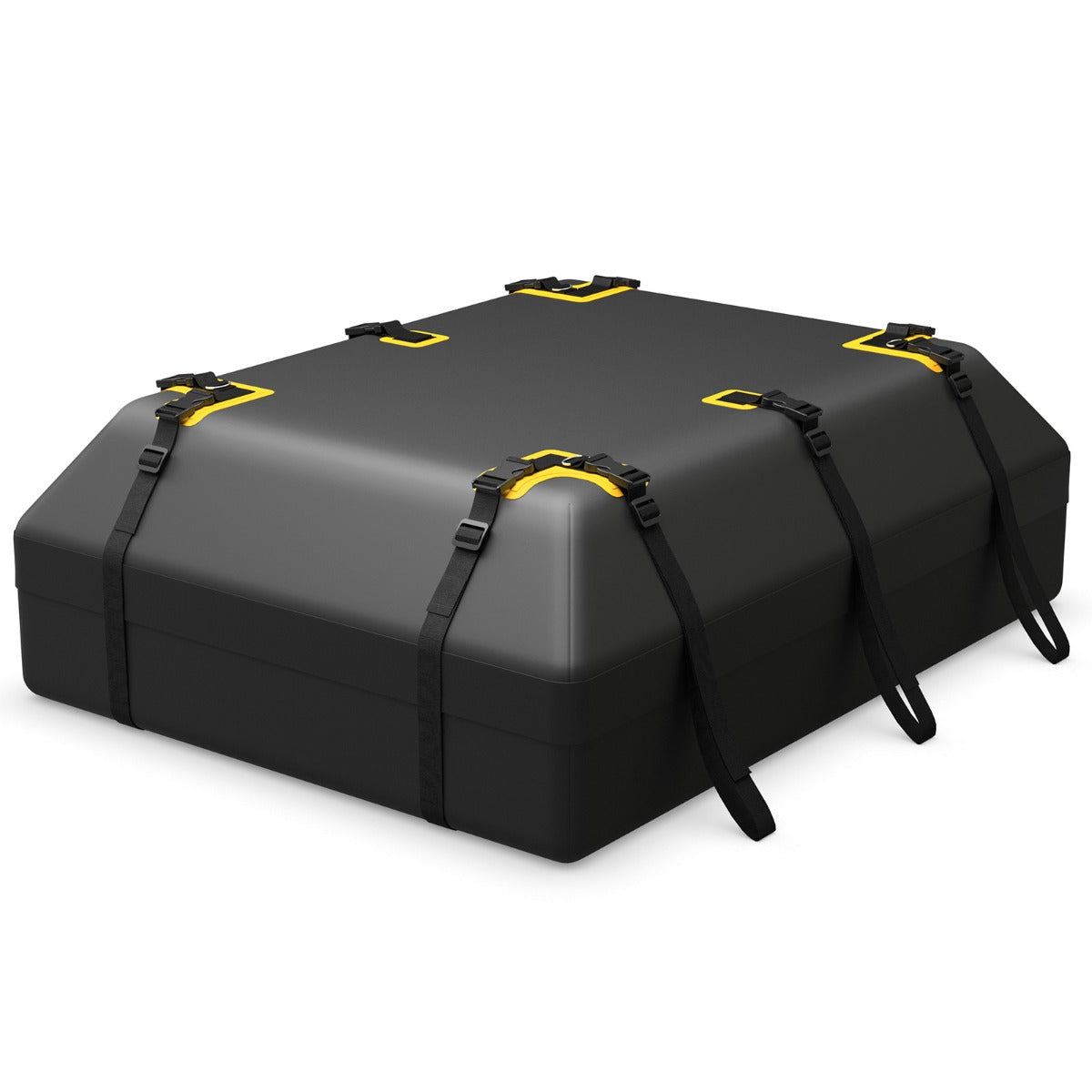 LIVSK Daktas 600 L - Weerbestendig Polyester - 6 Deurhaken - Antislipmat - Eenvoudige Montage - Zwart + Geel