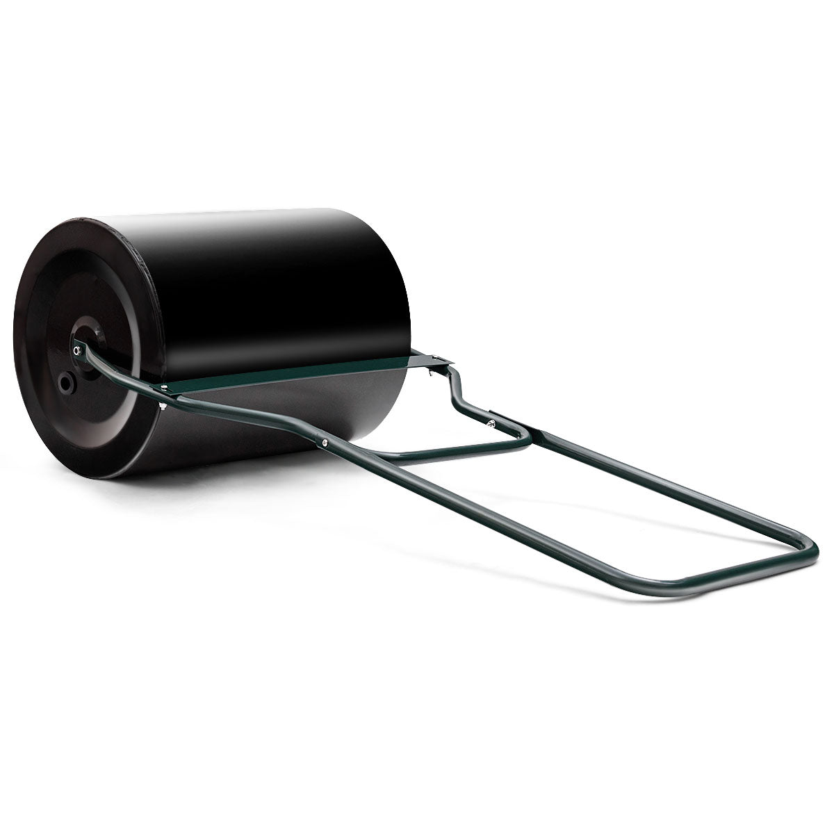 LIVSK Duw Tuinwals - U-vormige Handgreep - 60L Capaciteit - Duurzaam IJzer - Roestbestendig - 50 x 40 x 123 cm - Zwart + Groen