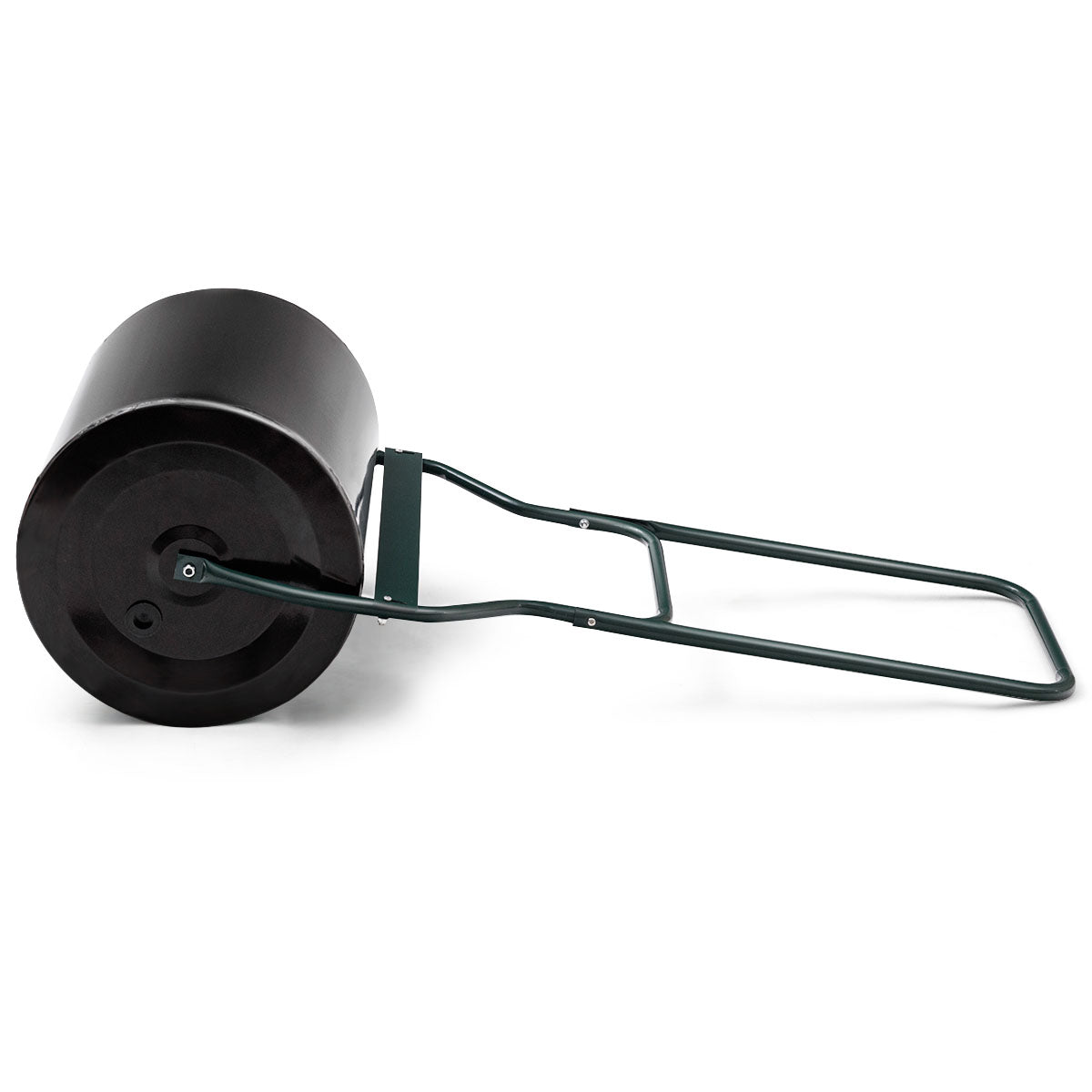 LIVSK Duw Tuinwals - U-vormige Handgreep - 60L Capaciteit - Duurzaam IJzer - Roestbestendig - 50 x 40 x 123 cm - Zwart + Groen