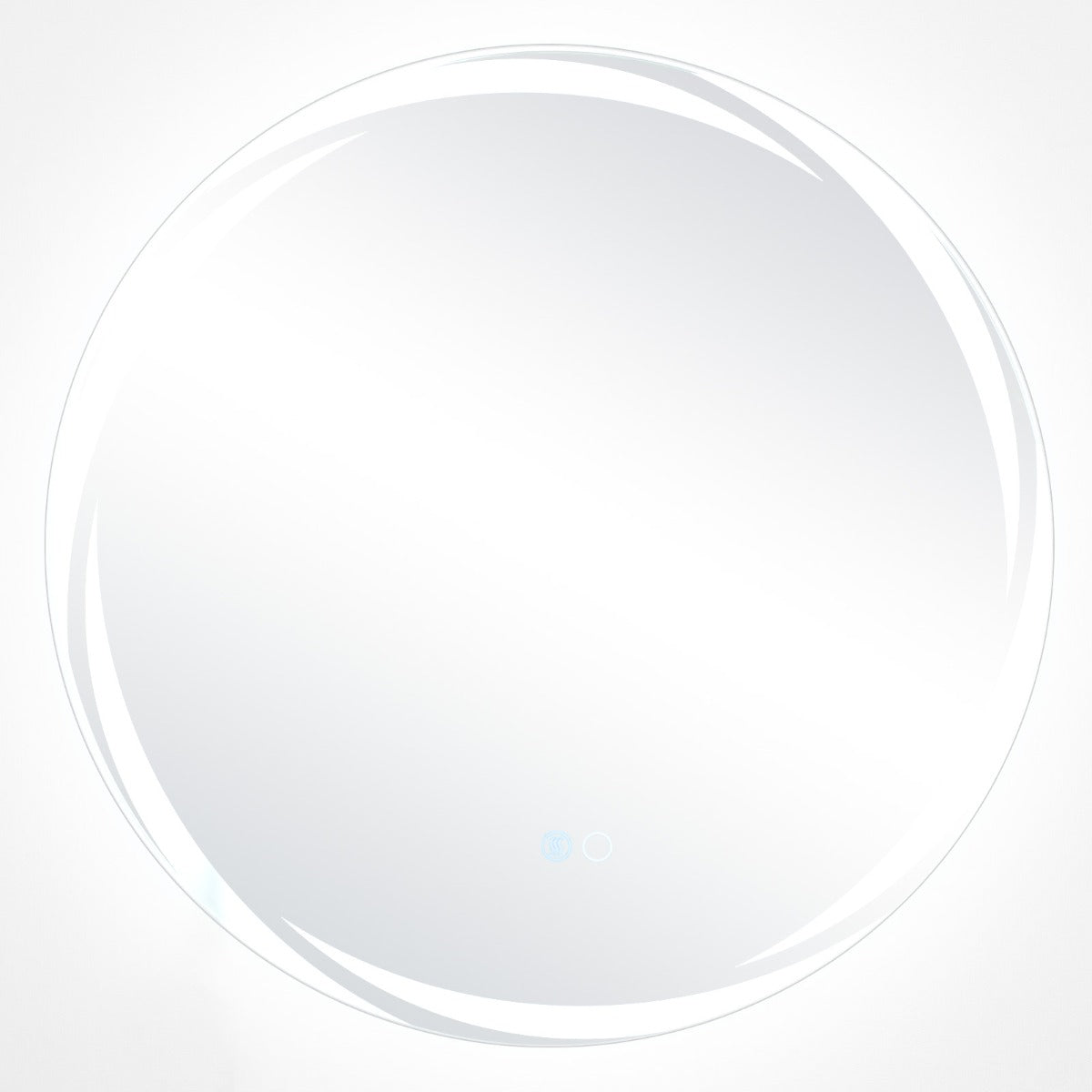 LIVSK LED-badkamerspiegel met patroon 60 x 60 cm - Voor- en Achterverlichting - Instelbare Kleurtemperaturen -