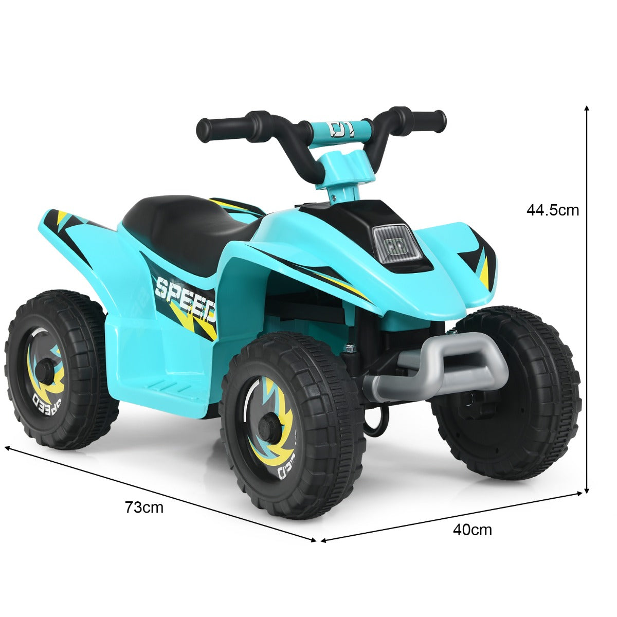 LIVSK Elektrische Quad ATV voor Kleuters - Batterij Aangedreven - Vooruit/Achteruit - Slijtvaste Wielen - Blauw