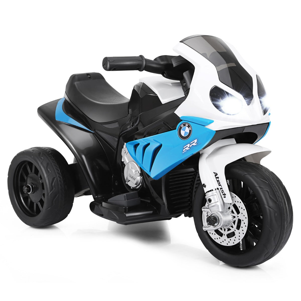 LIVSK Accu Motorfiets - Duurzaam PP-materiaal - Veilig voorgevormd zitje - Trainingswielen - Muziekmodus - 66 x 37 x 44 cm -