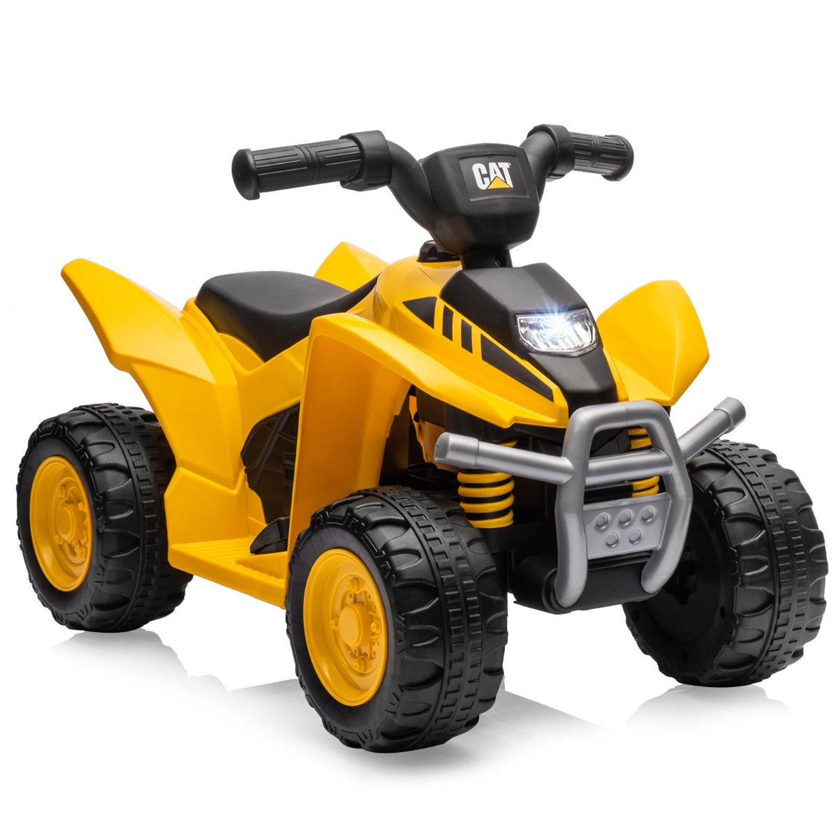 LIVSK Elektrische Quad voor Kinderen - 6V Motor met Claxon en LED-Licht - Veilig tot 25 kg - Voor 18-36 maanden - Geel