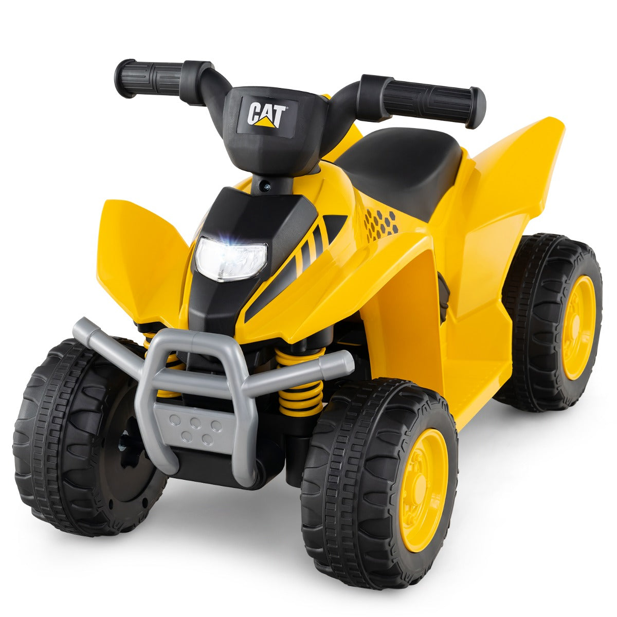 LIVSK Elektrische Quad voor Kinderen - 6V Motor met Claxon en LED-Licht - Veilig tot 25 kg - Voor 18-36 maanden - Geel