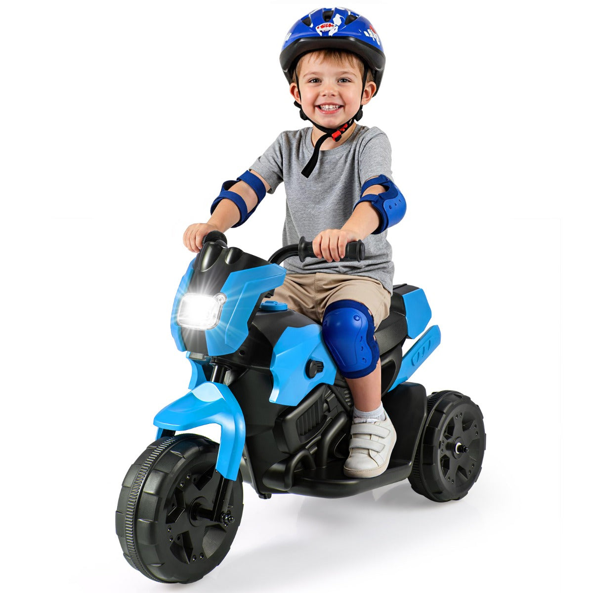 Livsk costway 6v kindermotorfiets batterijgevoede elektrische speelgoed voor jongens en meisjes van 37 72 maanden marineblauw 1 1